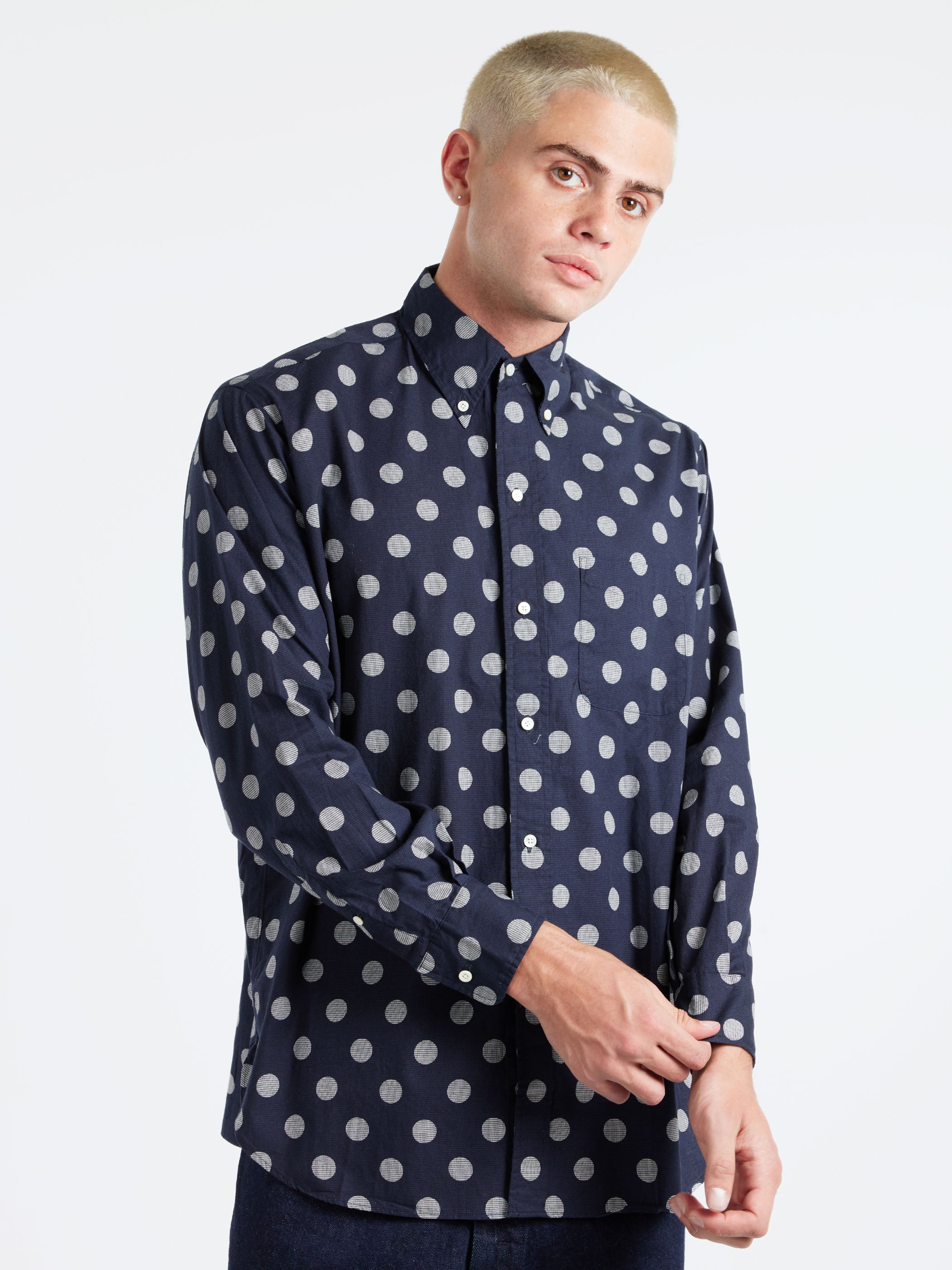 Over Print Button Down