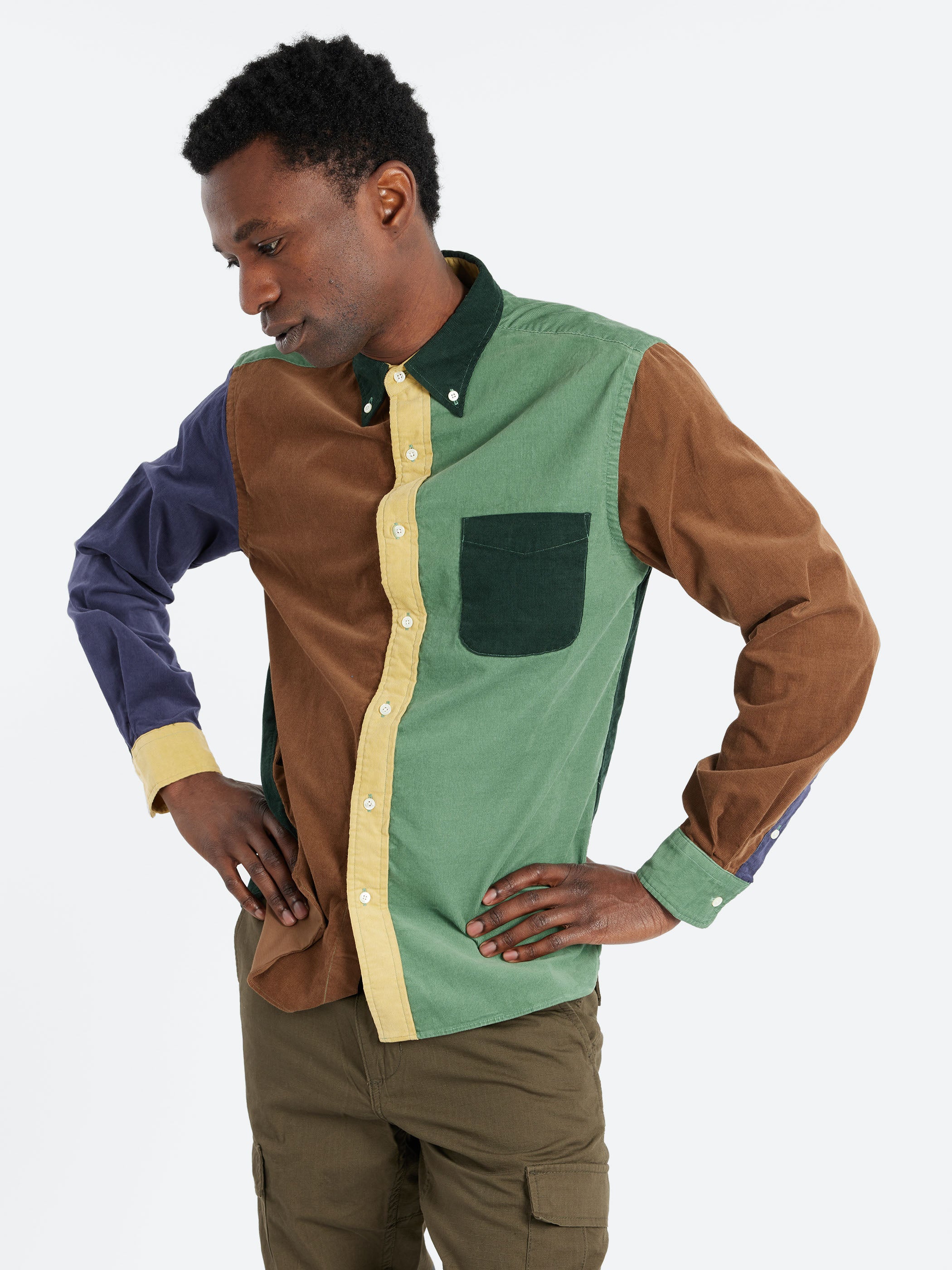 Button-Down Corduroy Panel