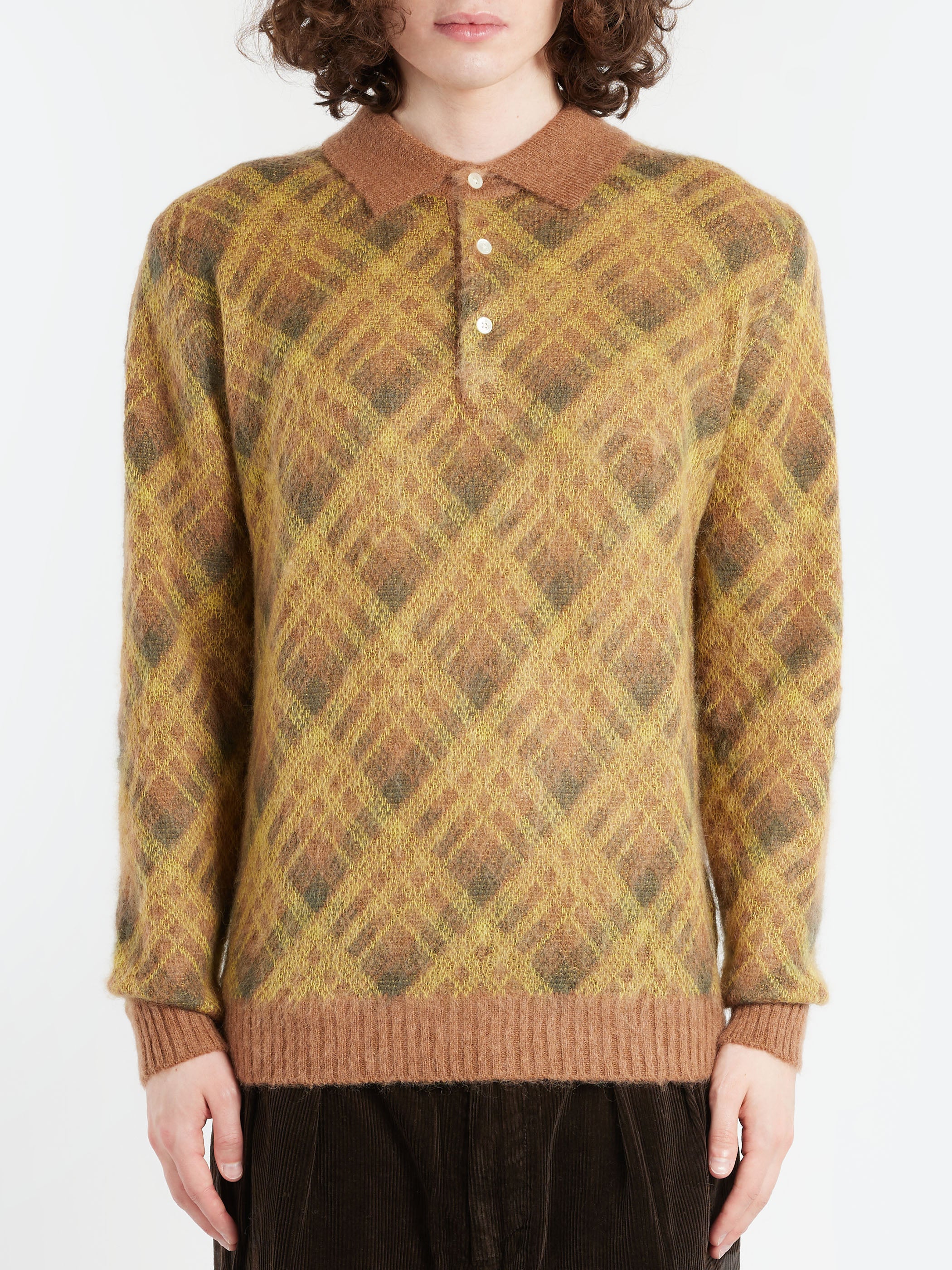 Shaggy Knit Polo