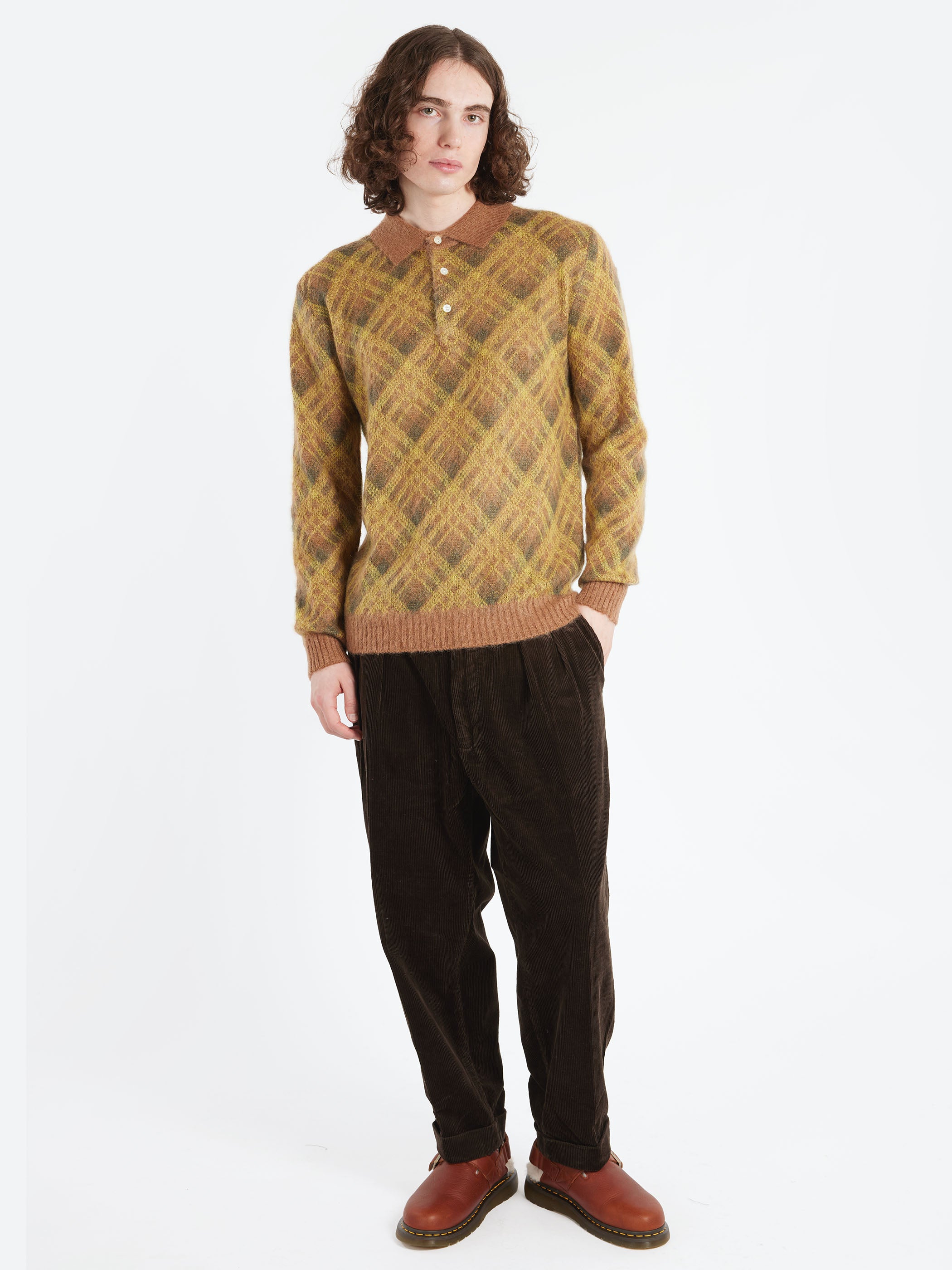 Shaggy Knit Polo