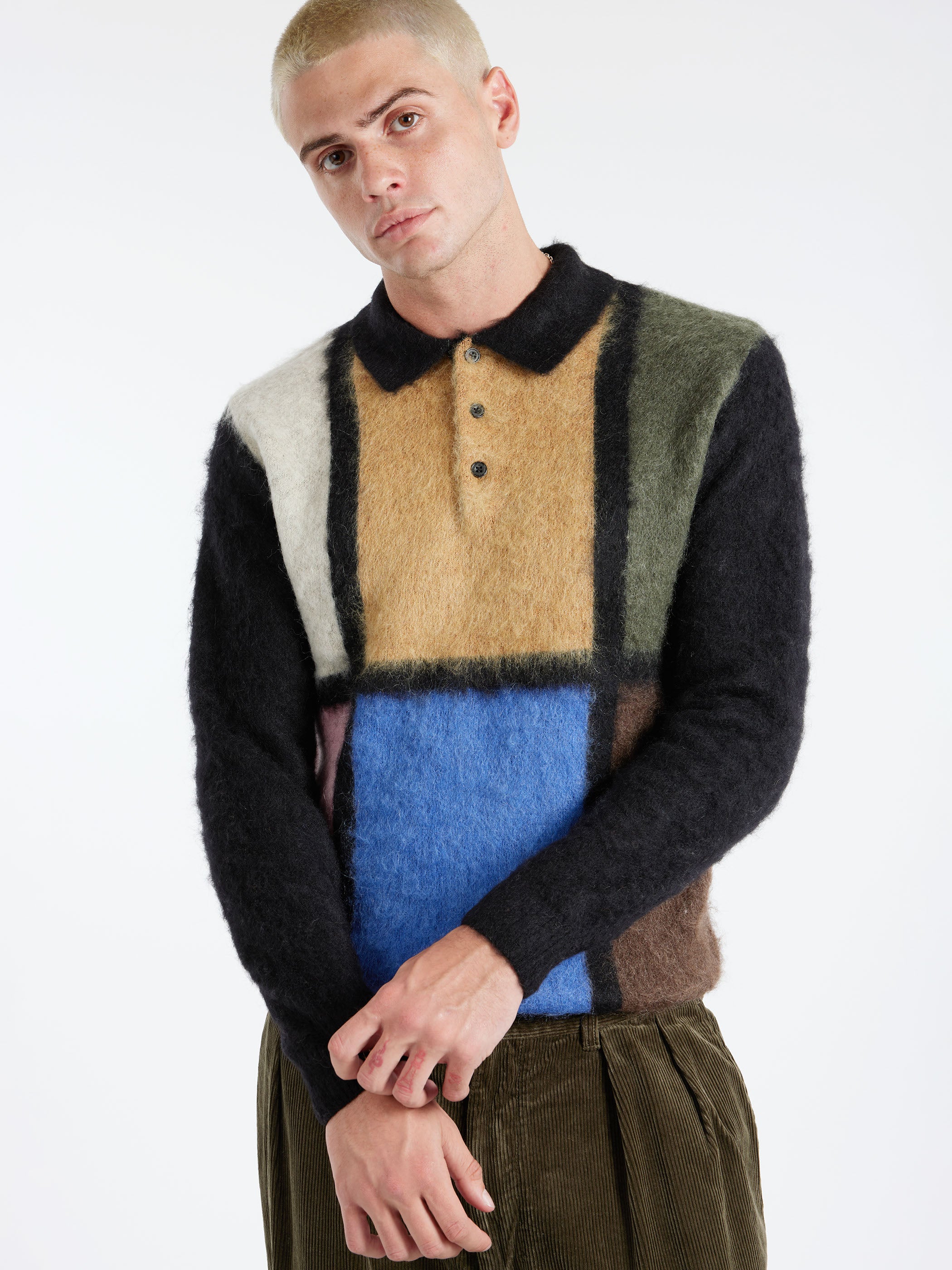 Shaggy Knit Polo