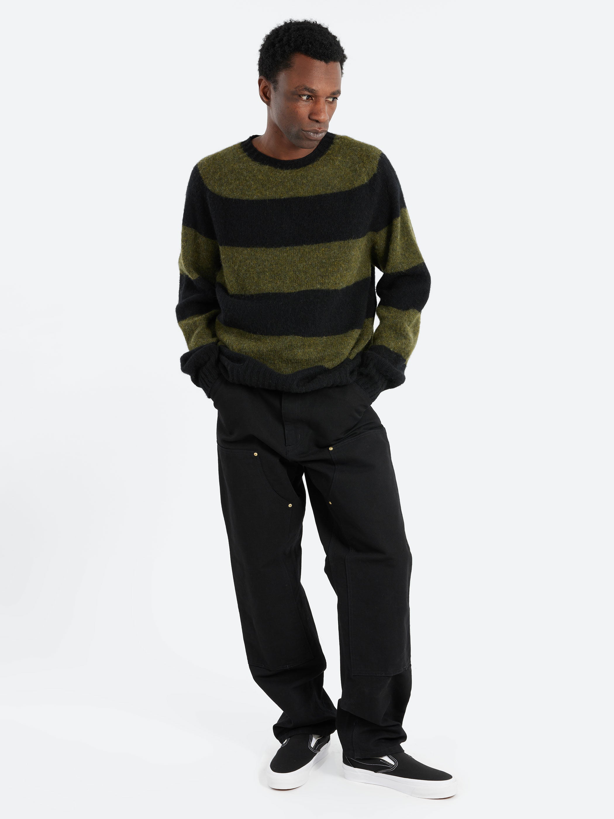 Suedehead Stripe Sweater