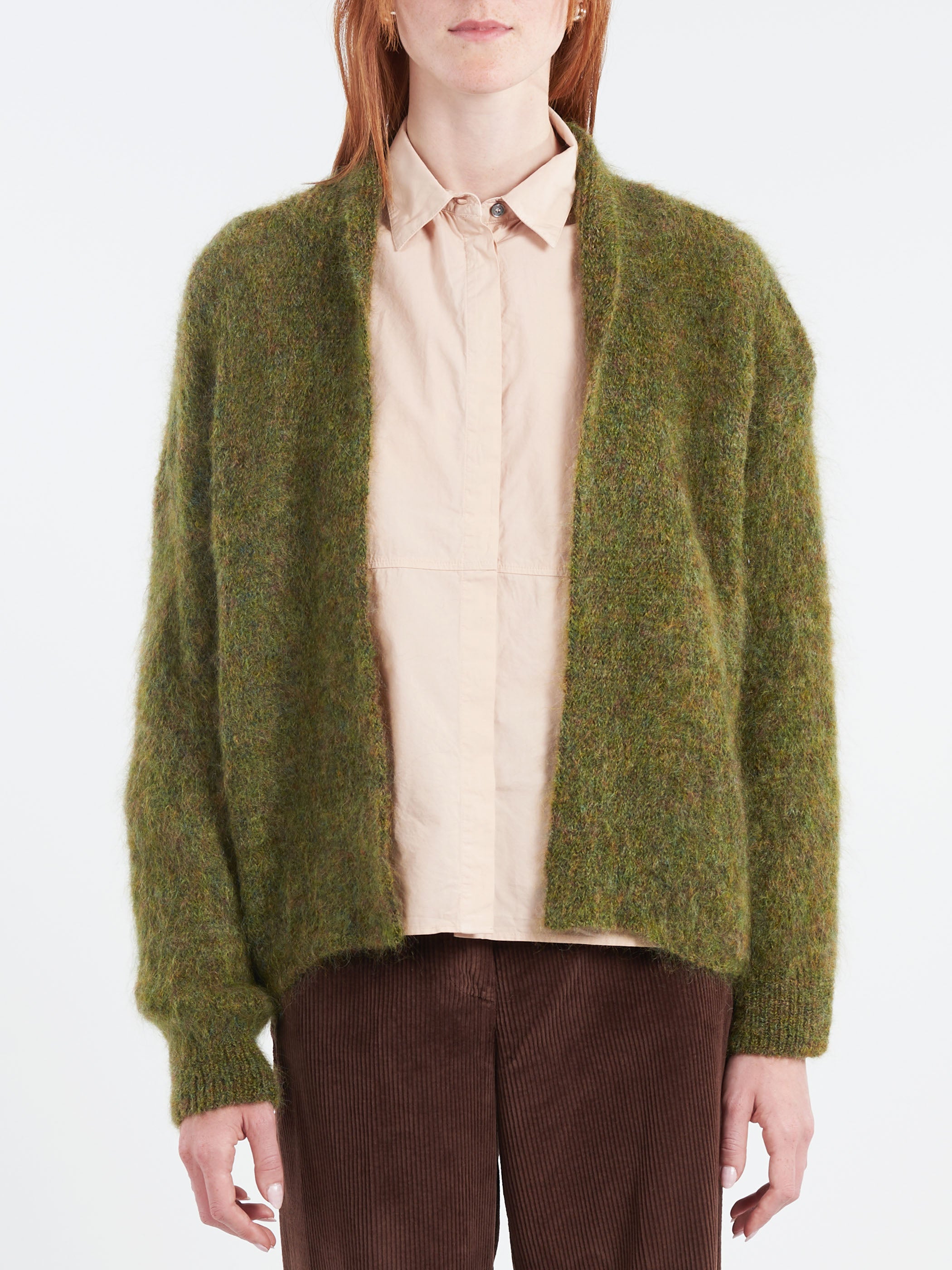 Mohair Open Cardigan