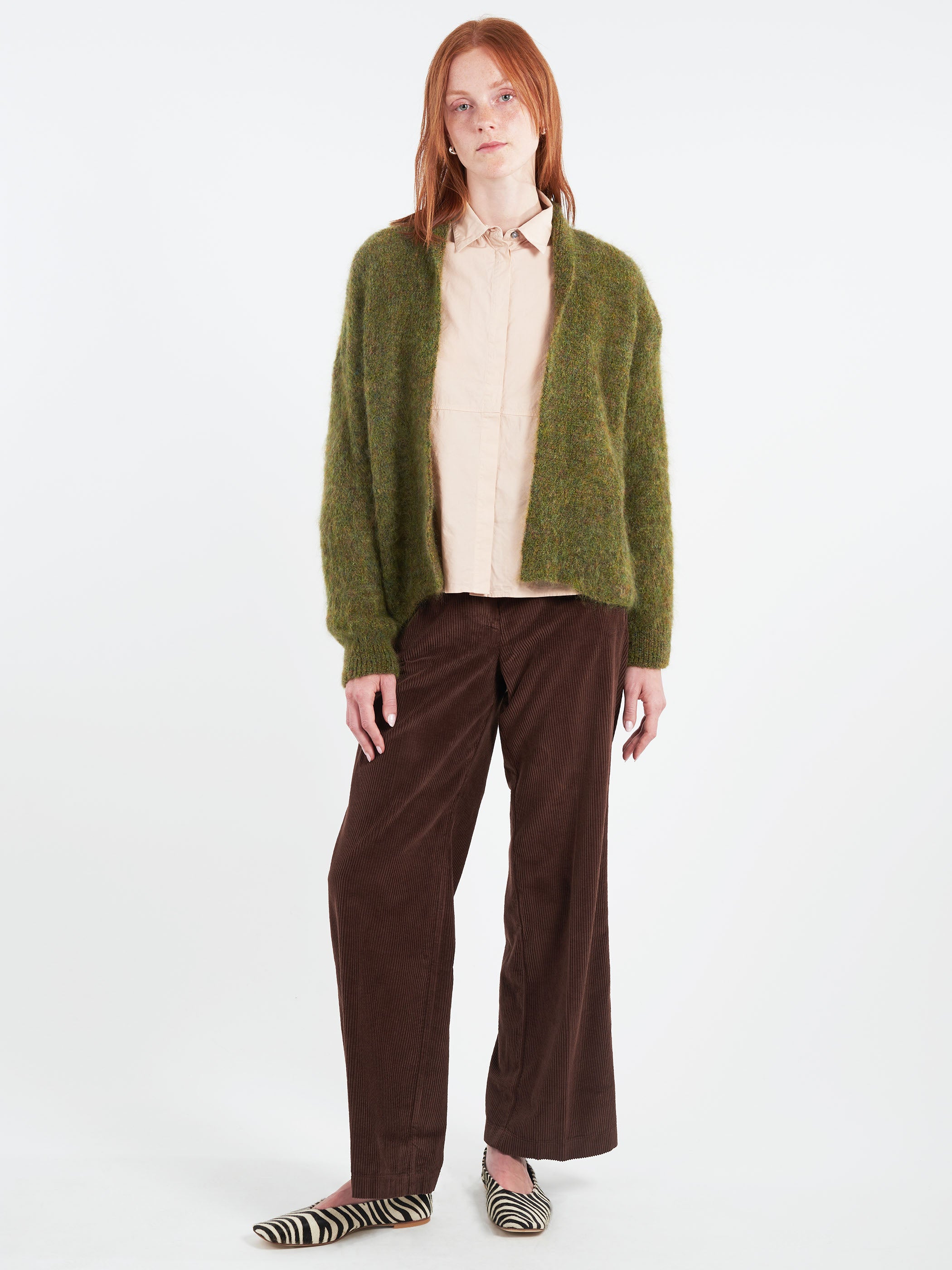 Mohair Open Cardigan