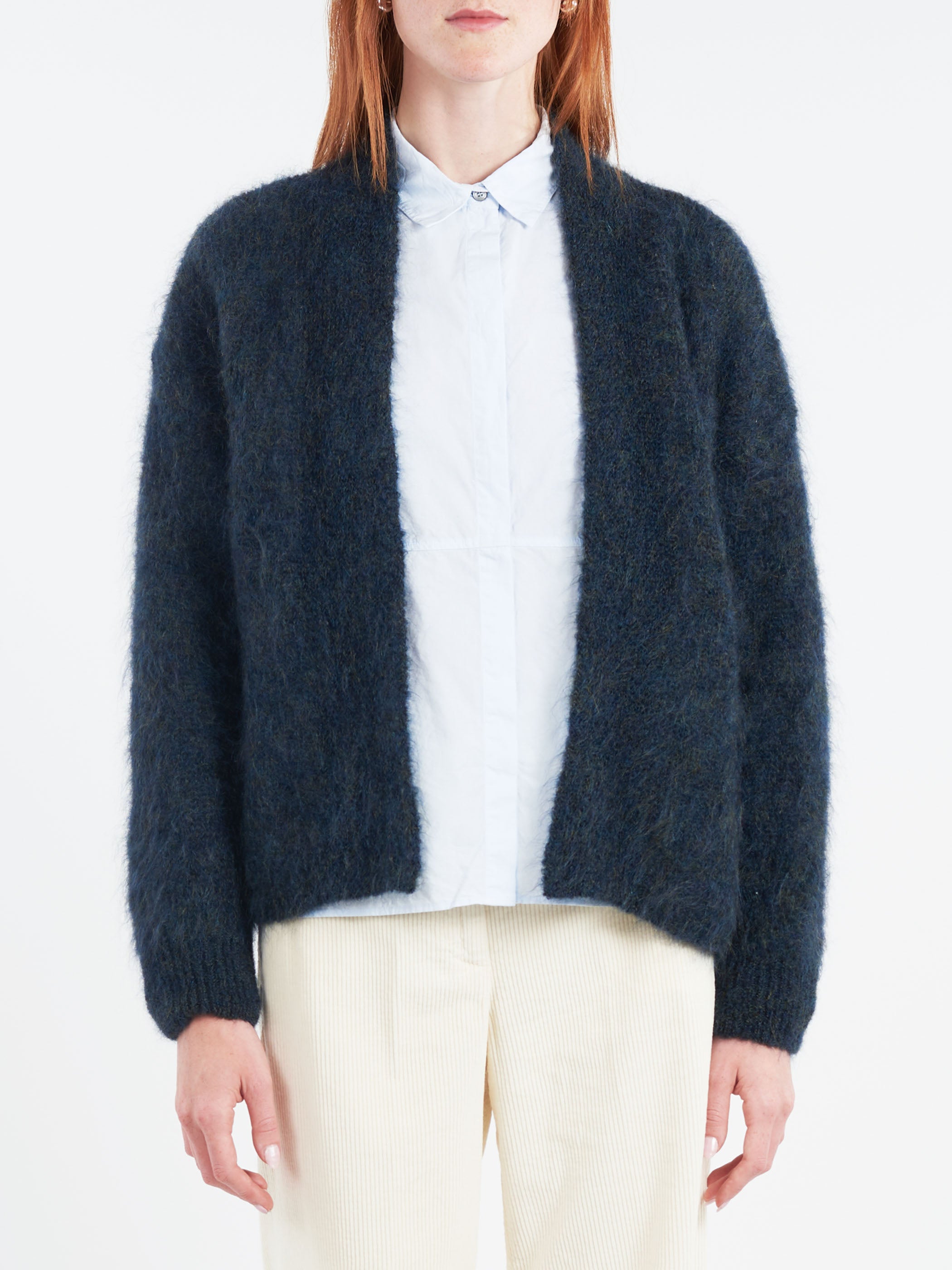 Mohair Open Cardigan