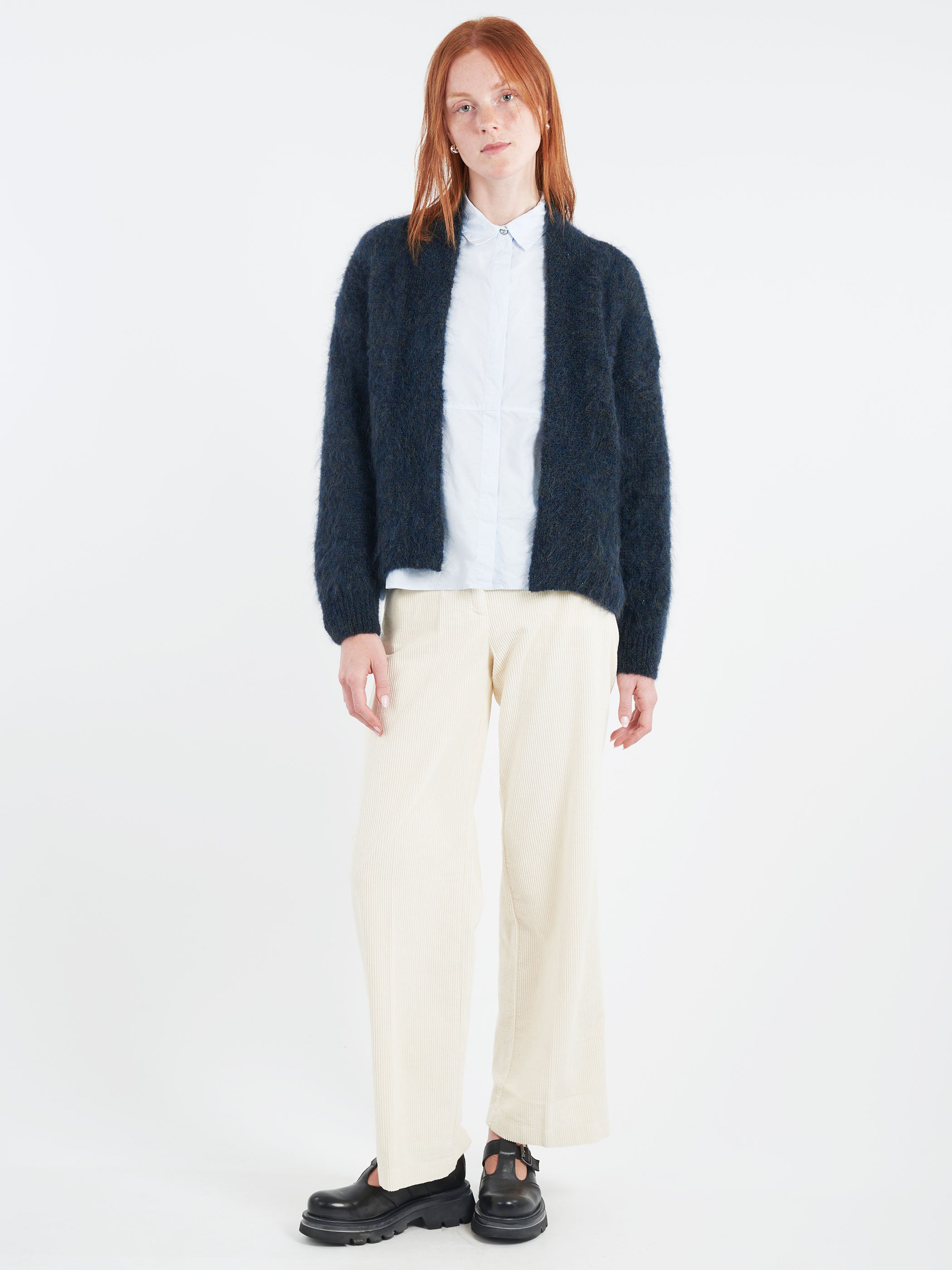 Mohair Open Cardigan