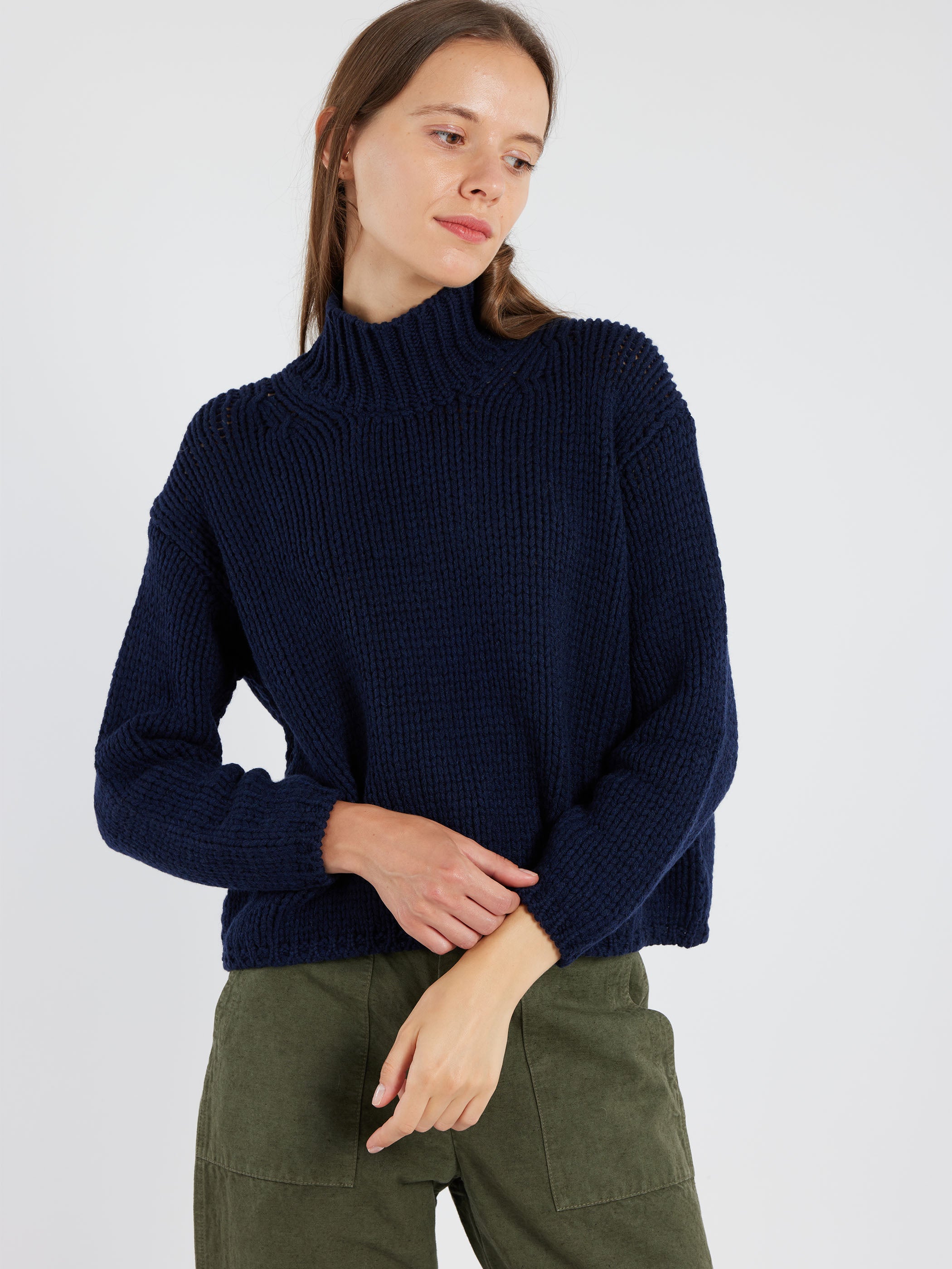 2424 Chunky Cashmere Blend Turtleneck