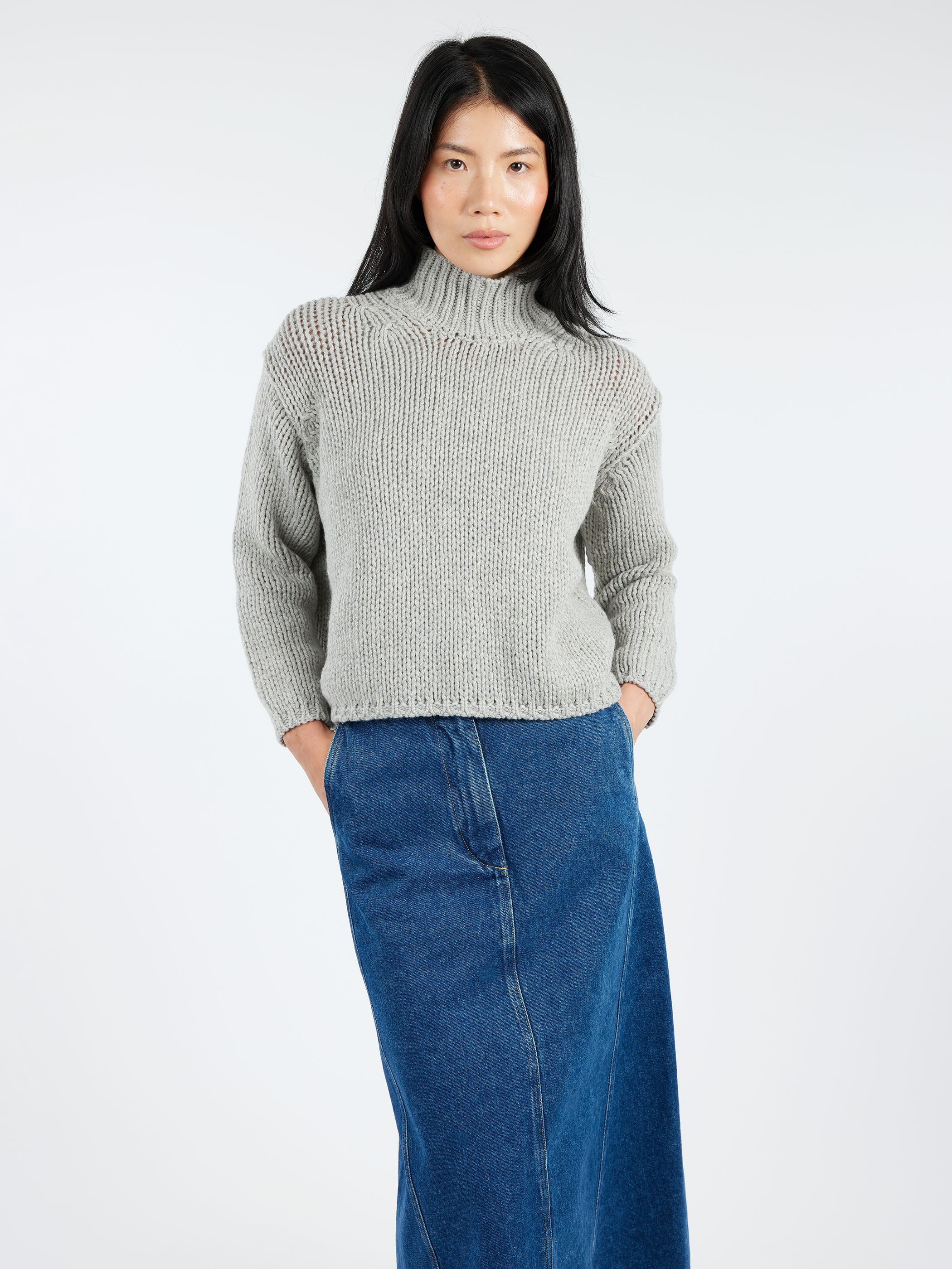 2424 Chunky Cashmere Blend Turtleneck