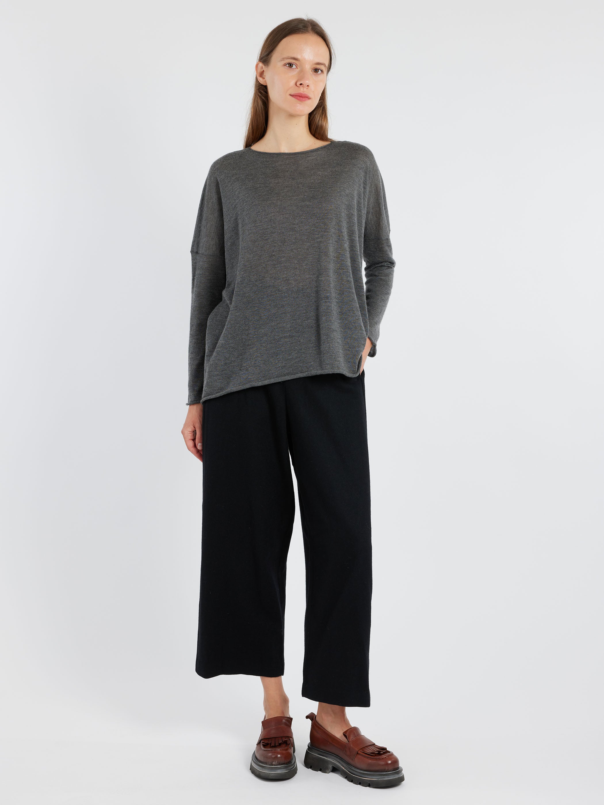 2451 Boat Neck Pullover