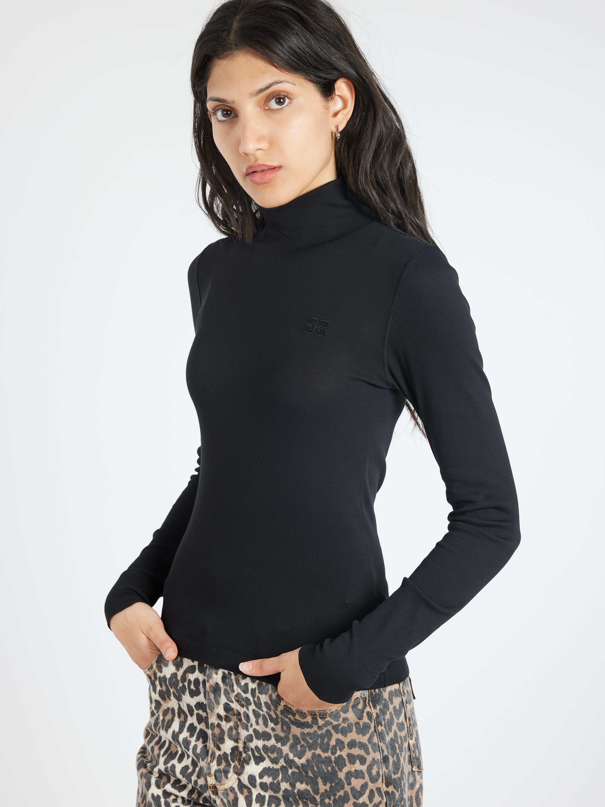 Rib Long Sleeve T-Shirt