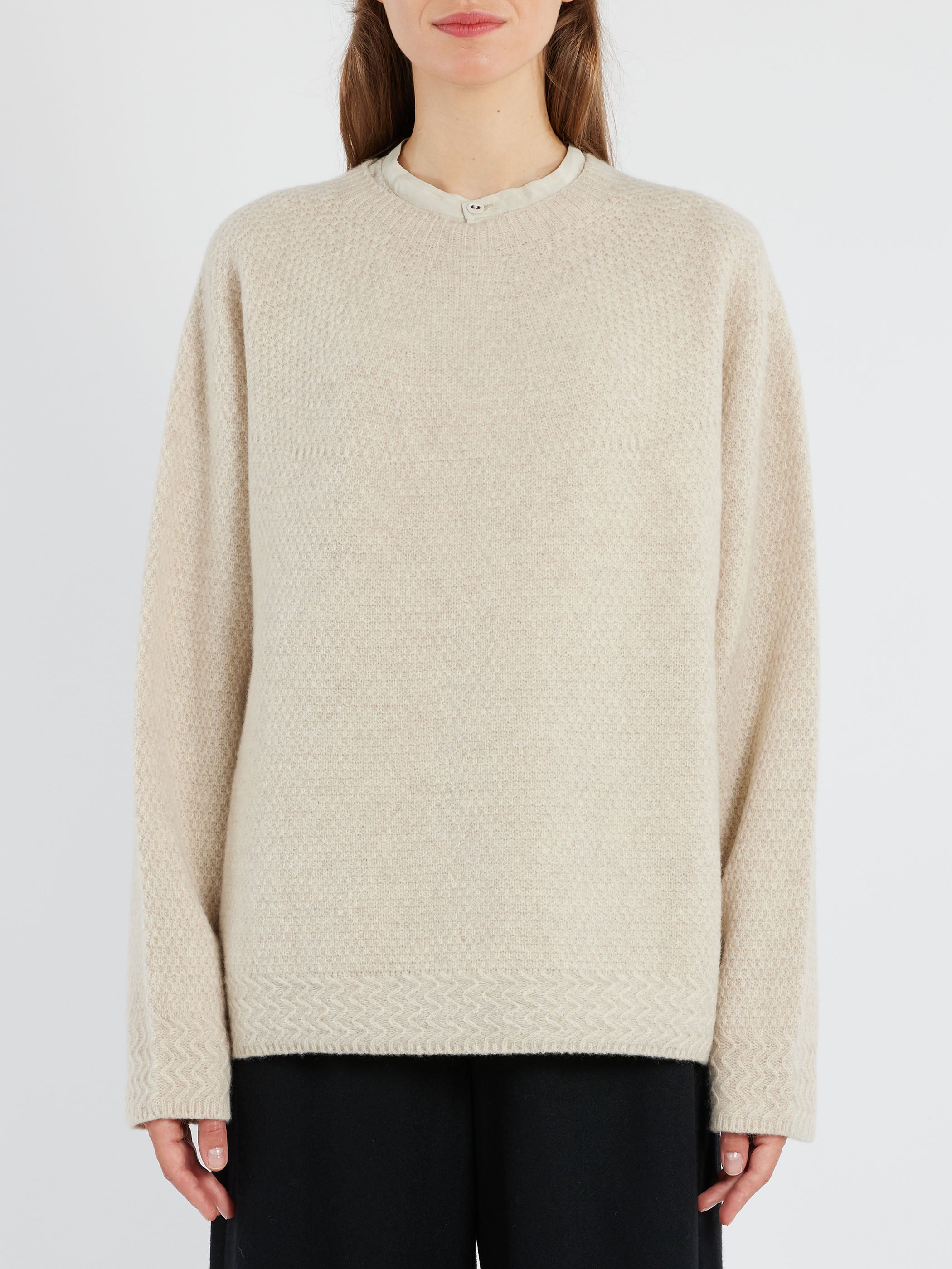 Wool Cashmere Crewneck