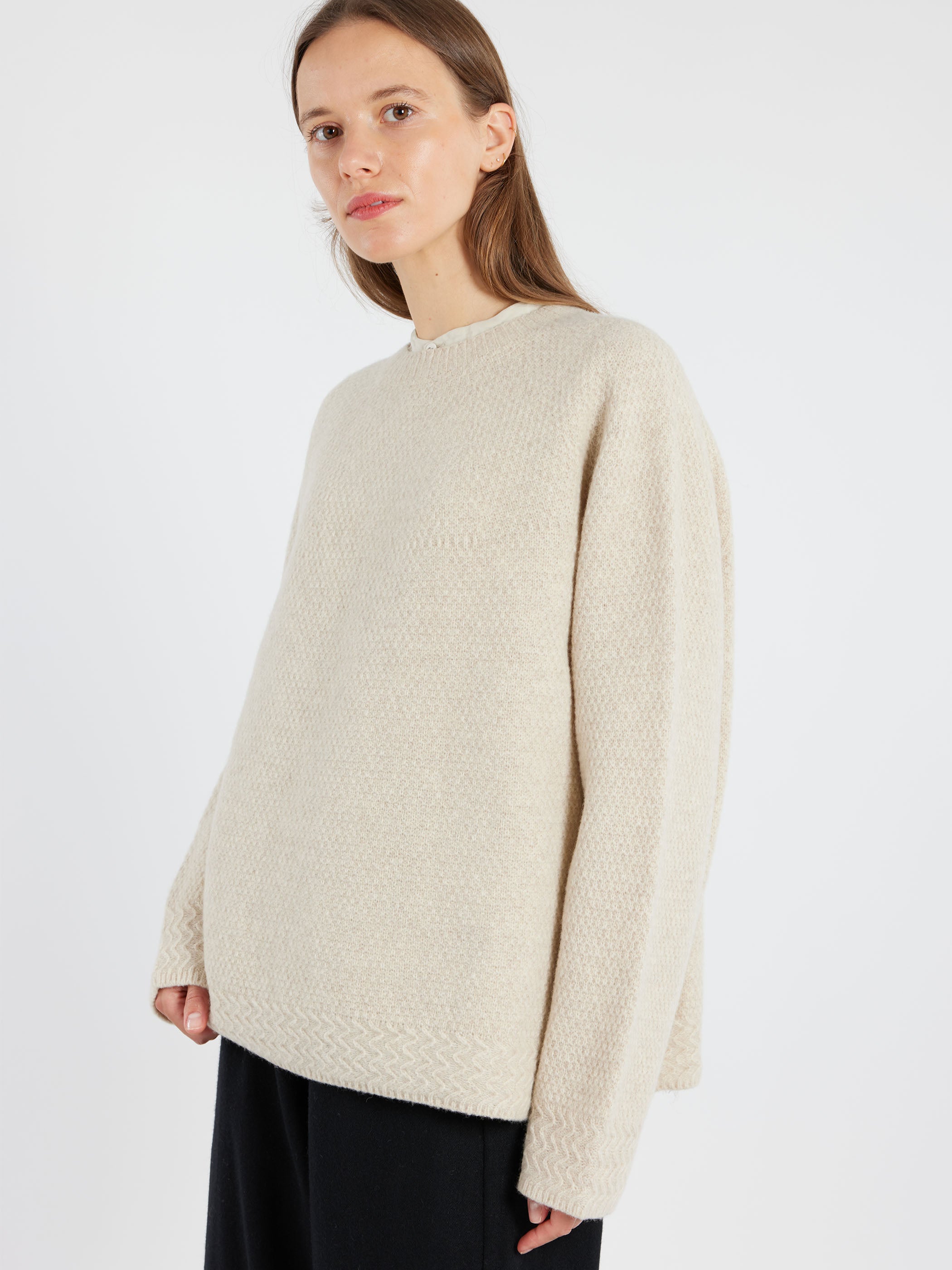 Wool Cashmere Crewneck