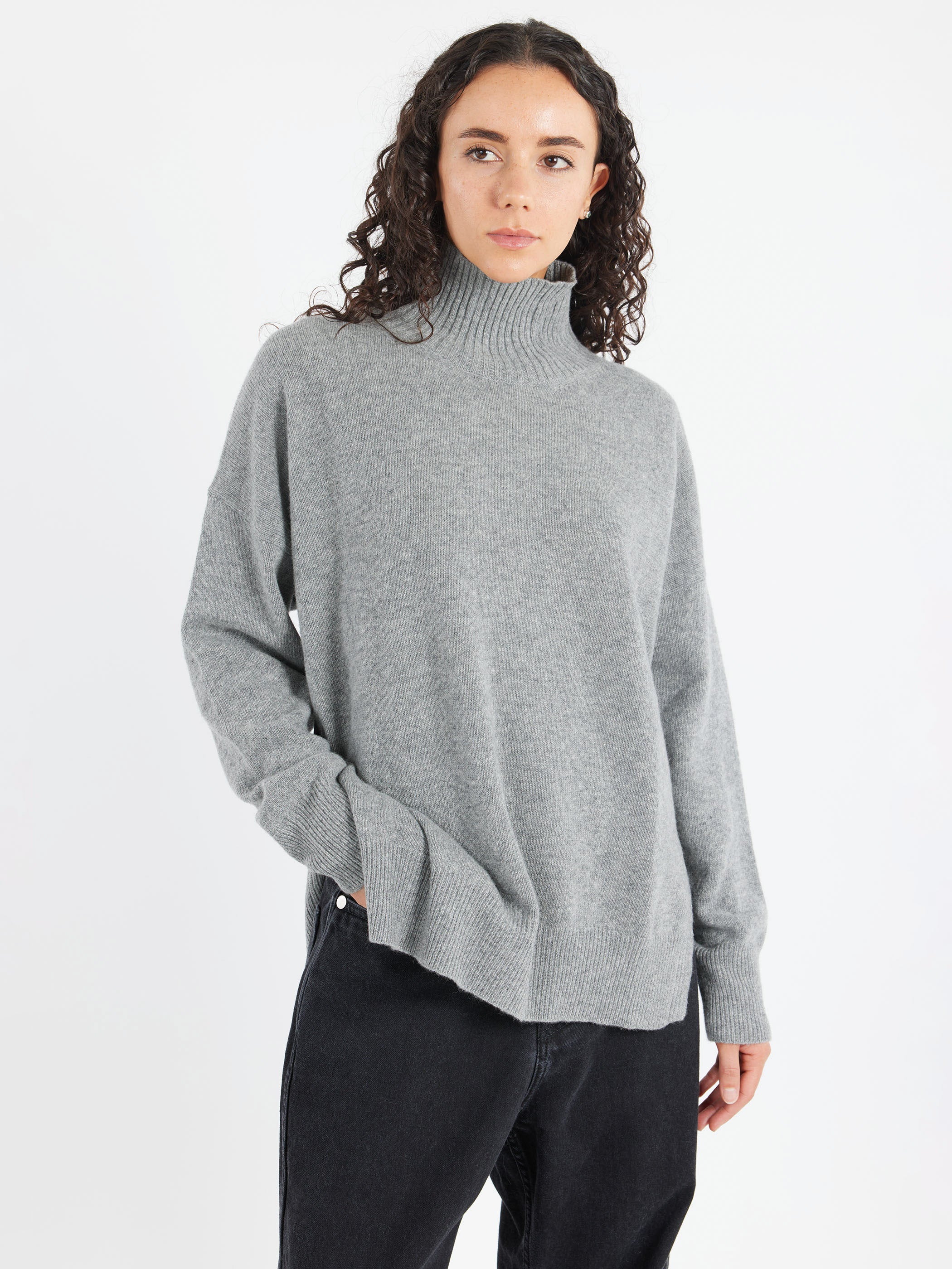 Open Sides Turtleneck