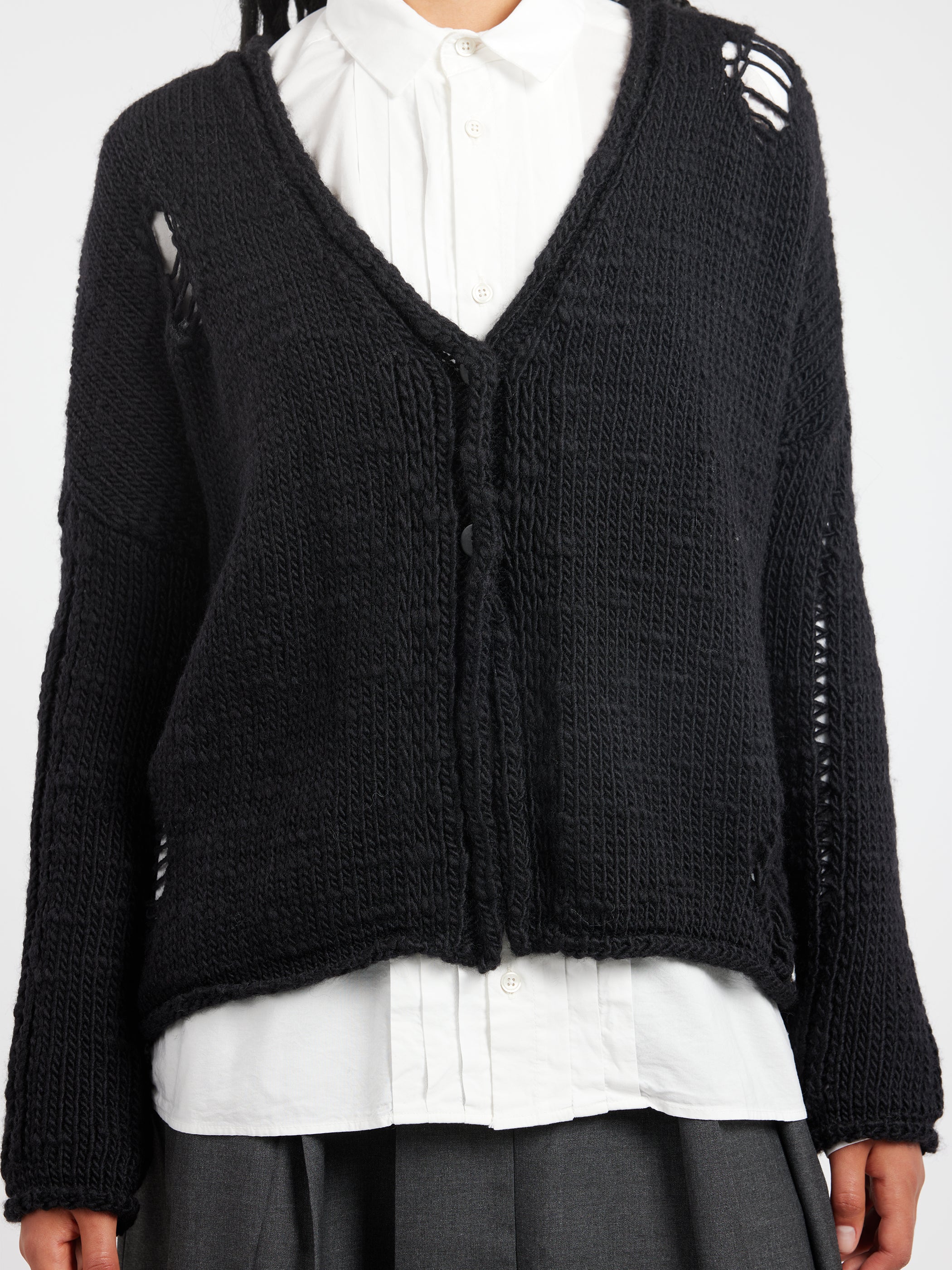 Cardigan with Rips