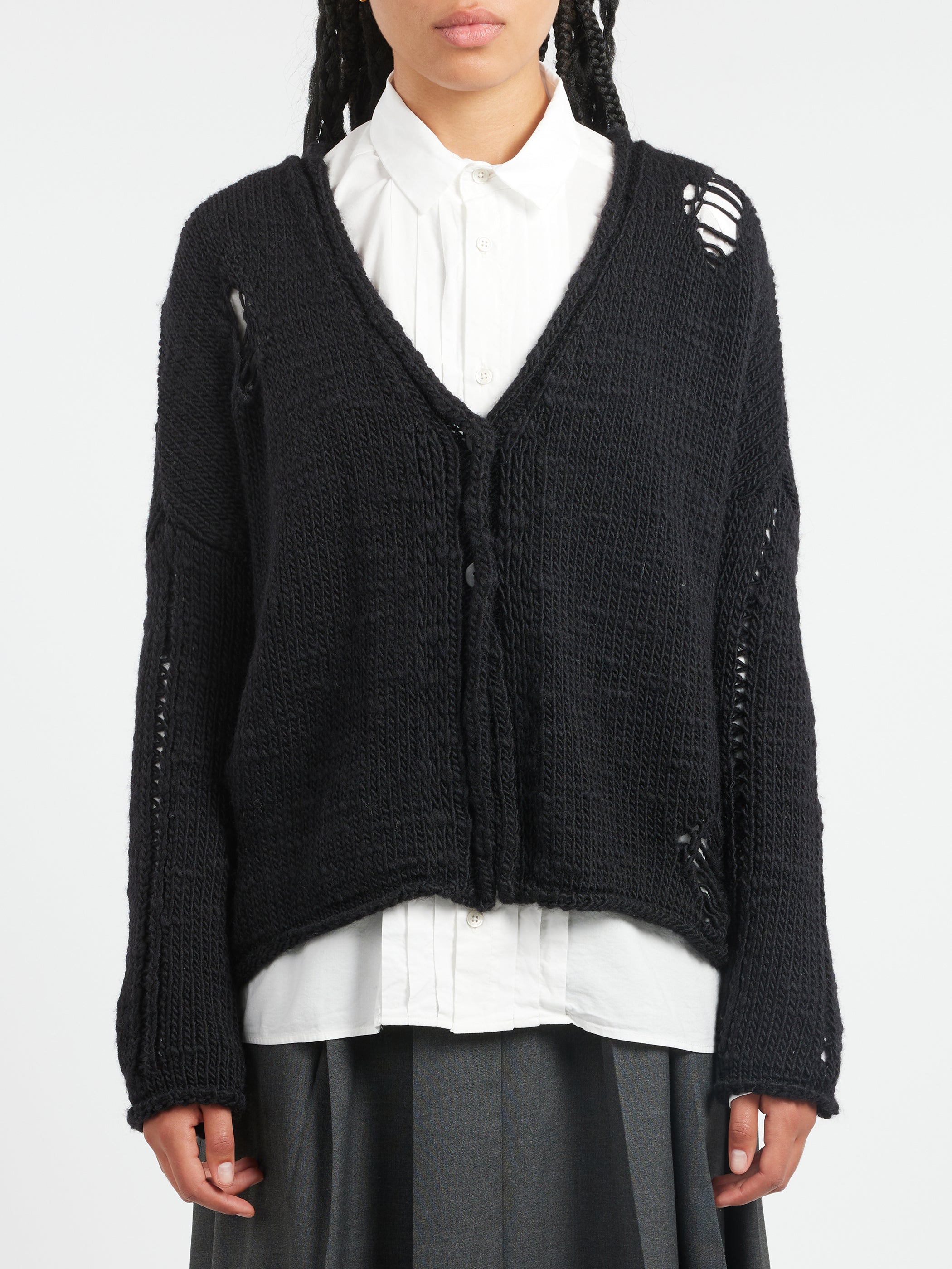 Cardigan with Rips