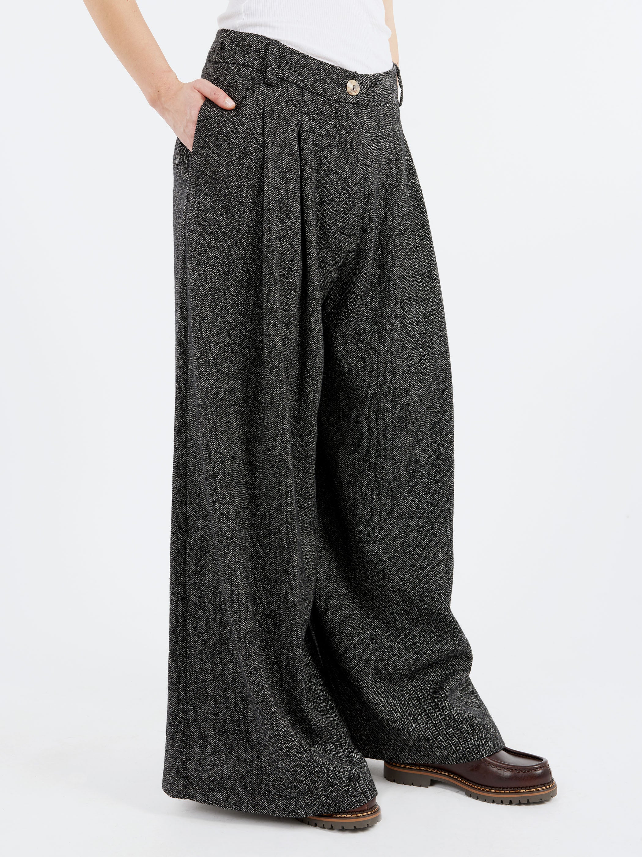 OP12 Double Pleat Pants