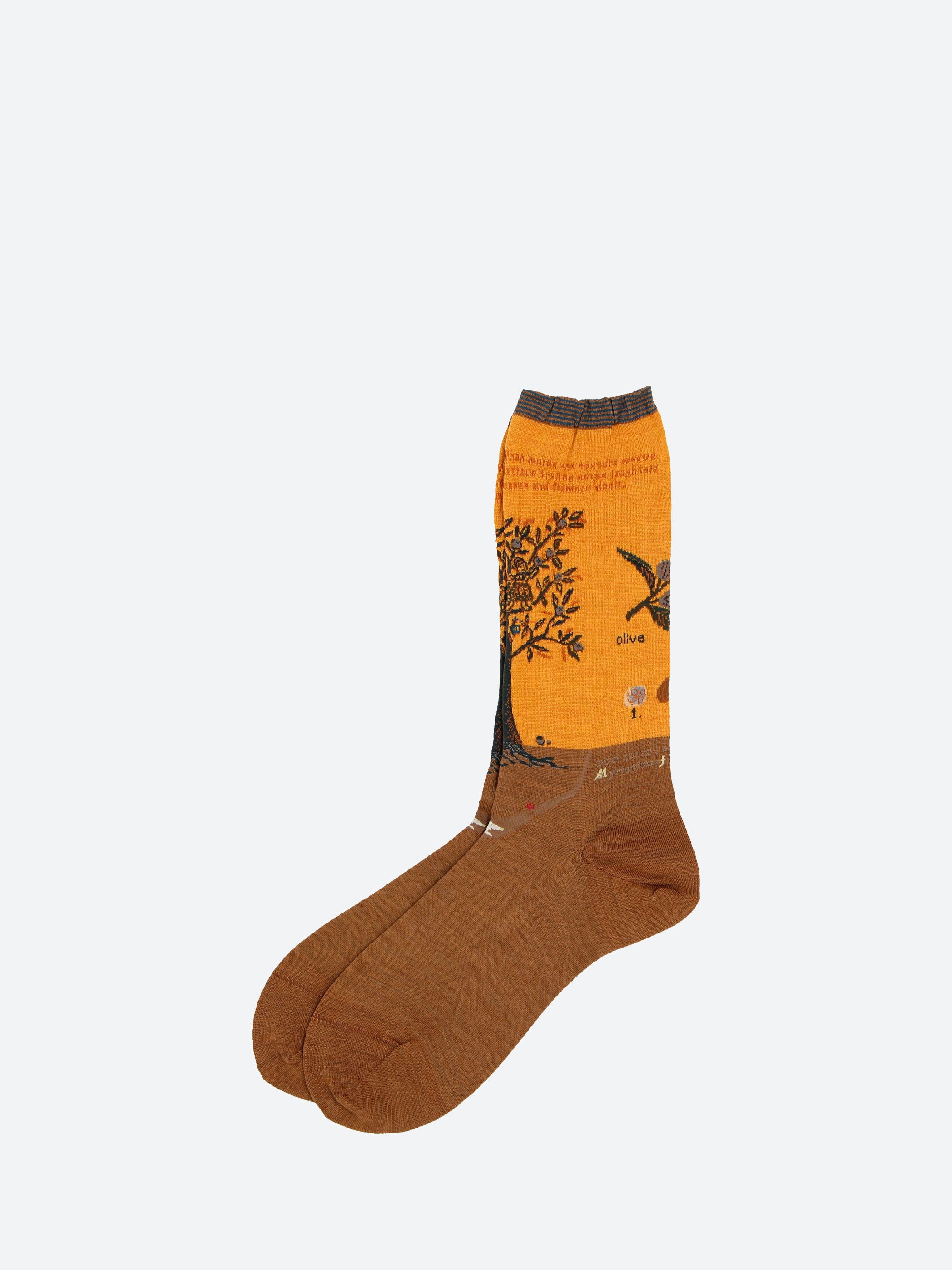 Olive Harvest Crew Sock