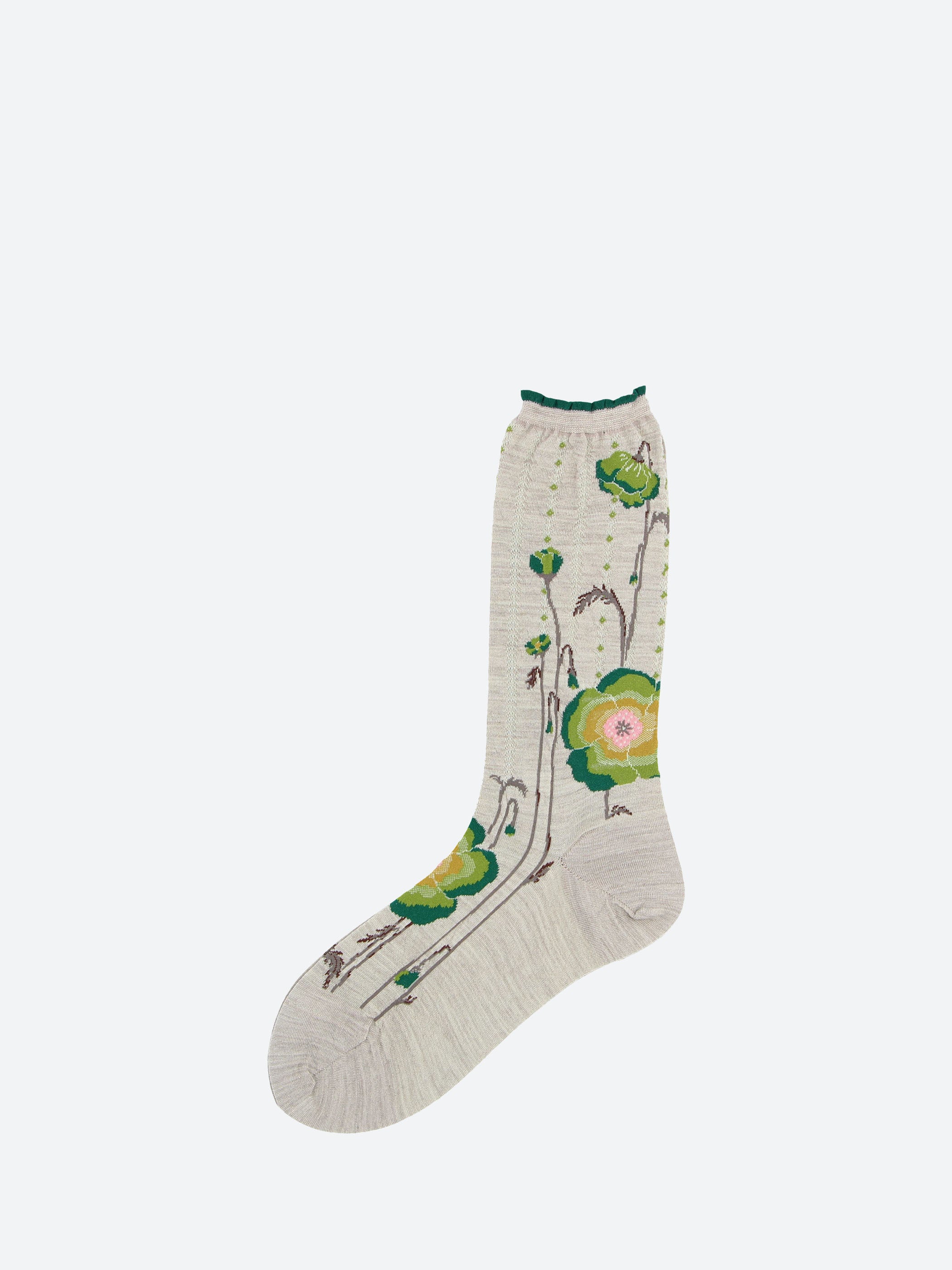 Bold Bloom Crew Sock