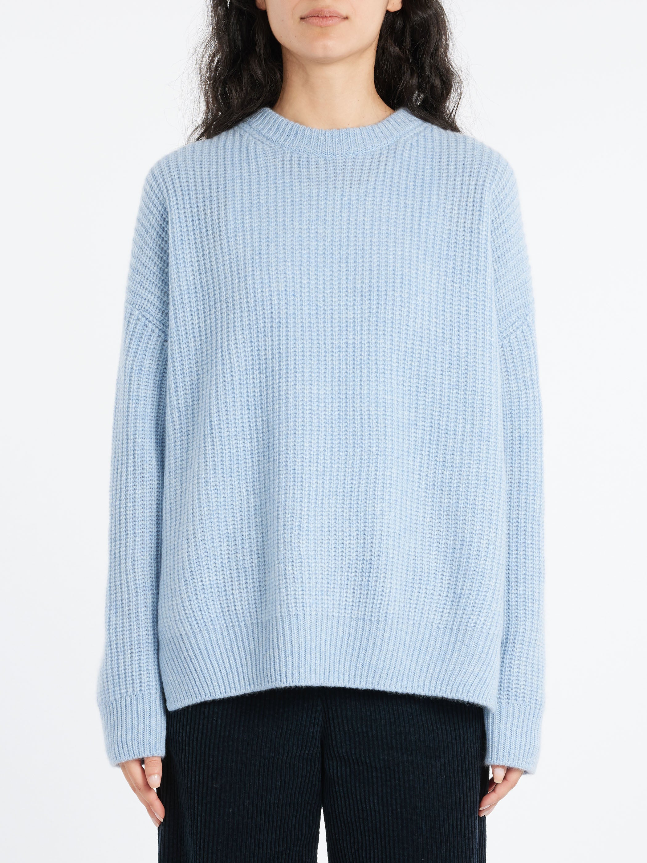 Rib Stitch Crewneck Big Pullover