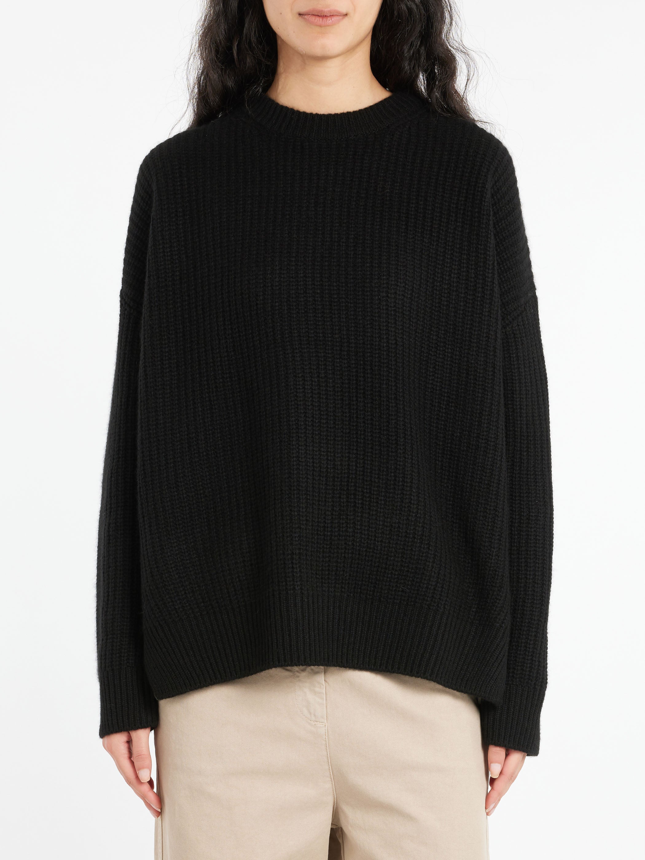 Rib Stitch Crewneck Big Pullover