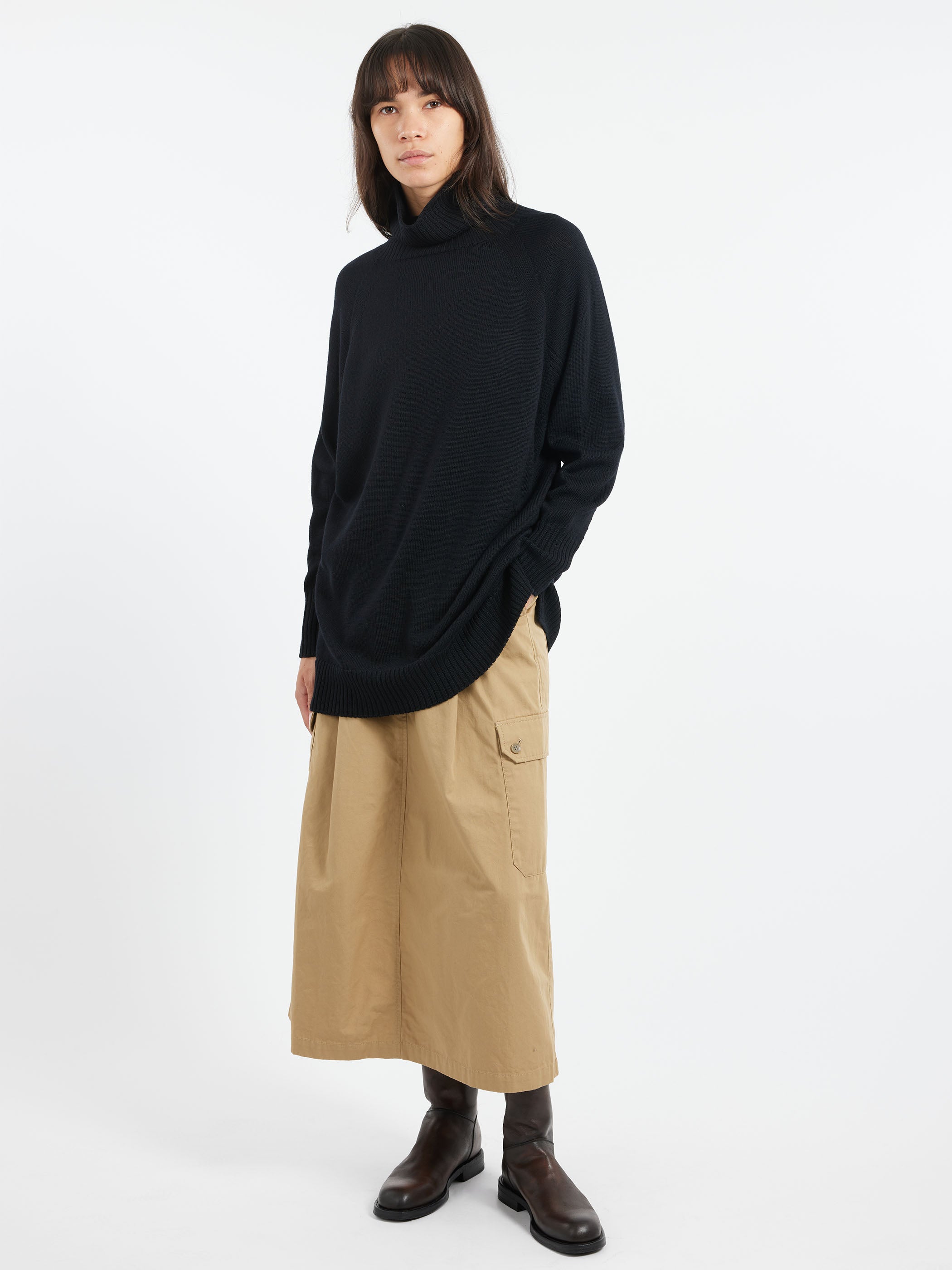 Raglan Sleeve Turtleneck