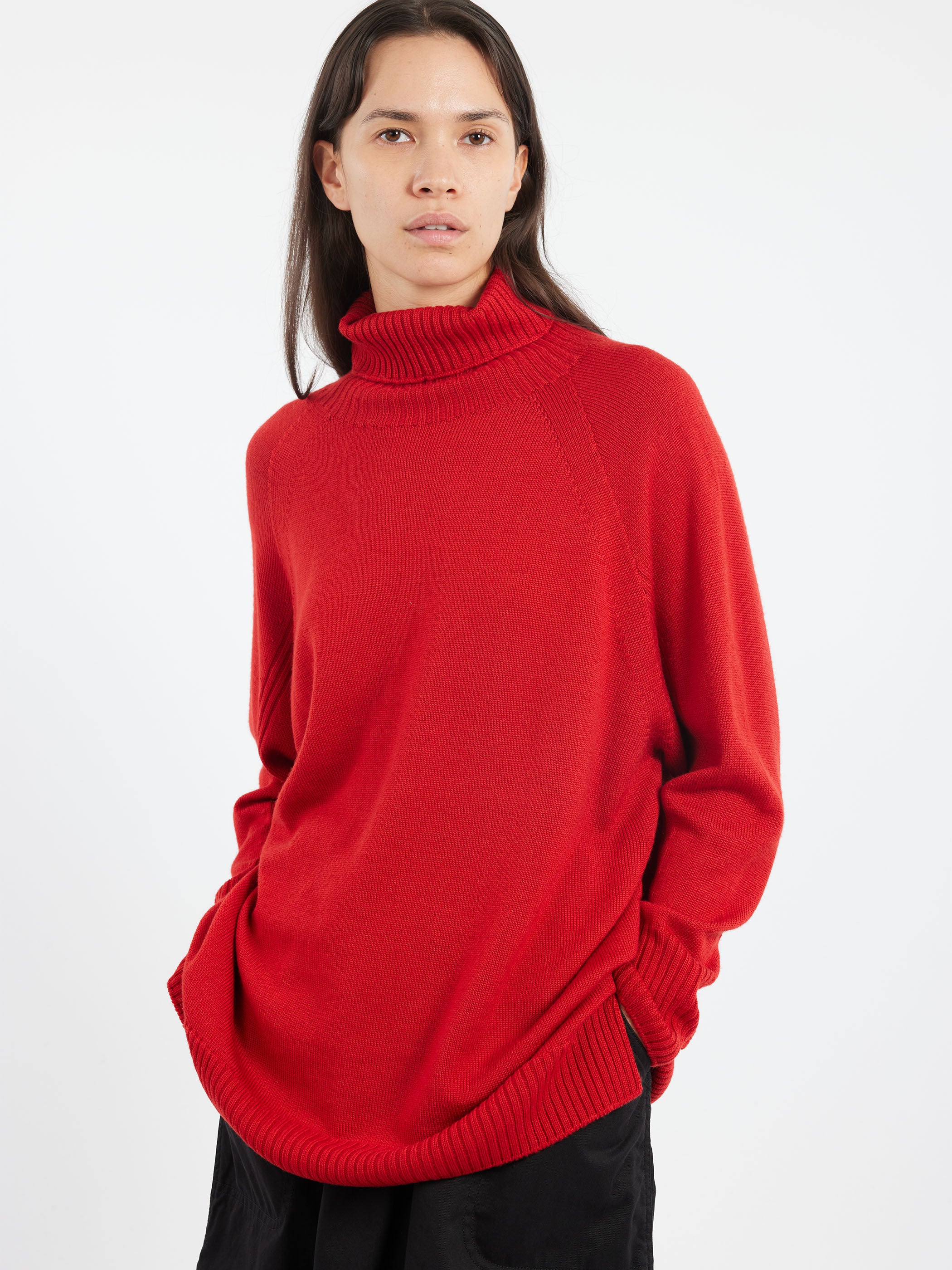 Raglan Sleeve Turtleneck