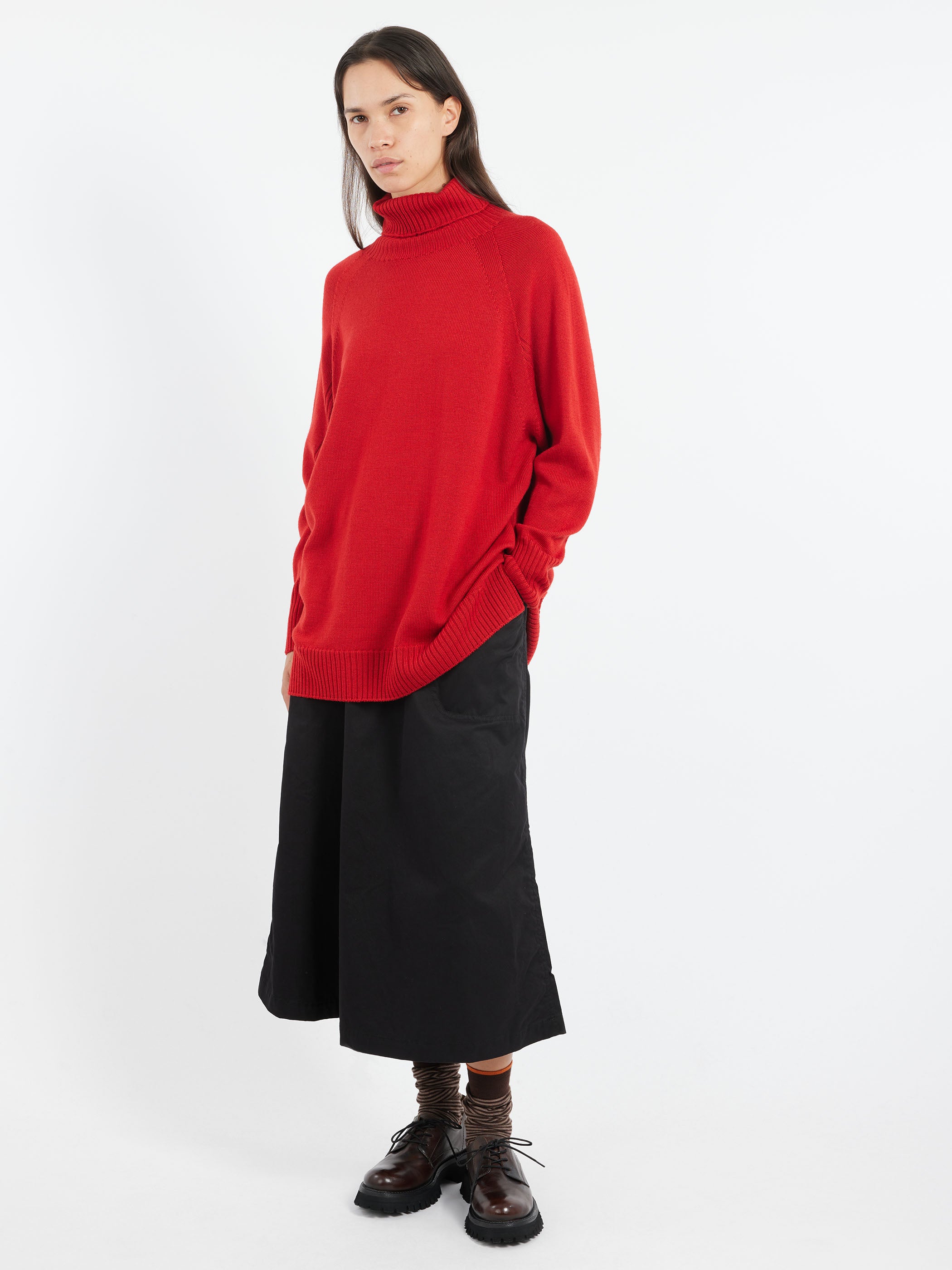 Raglan Sleeve Turtleneck