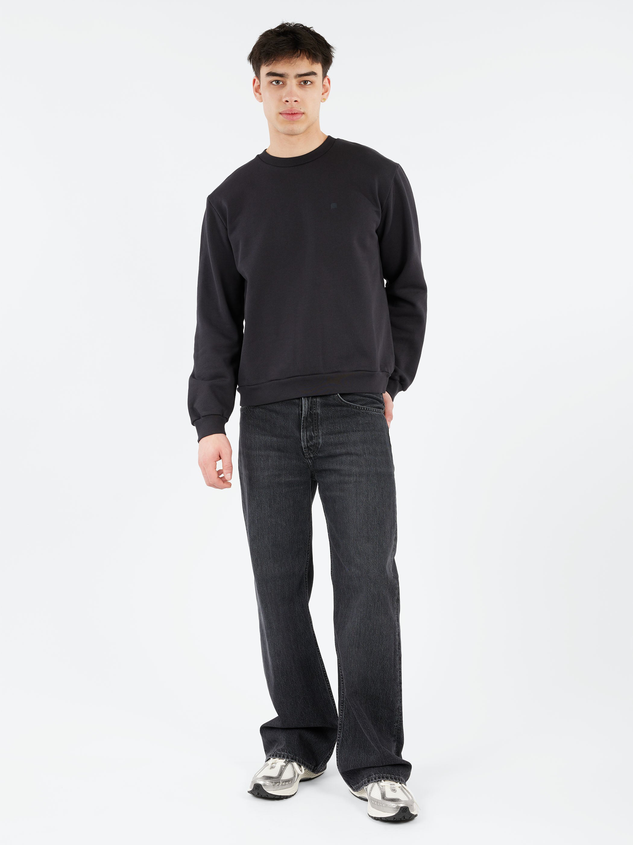 Crew Neck Fleece Sweater