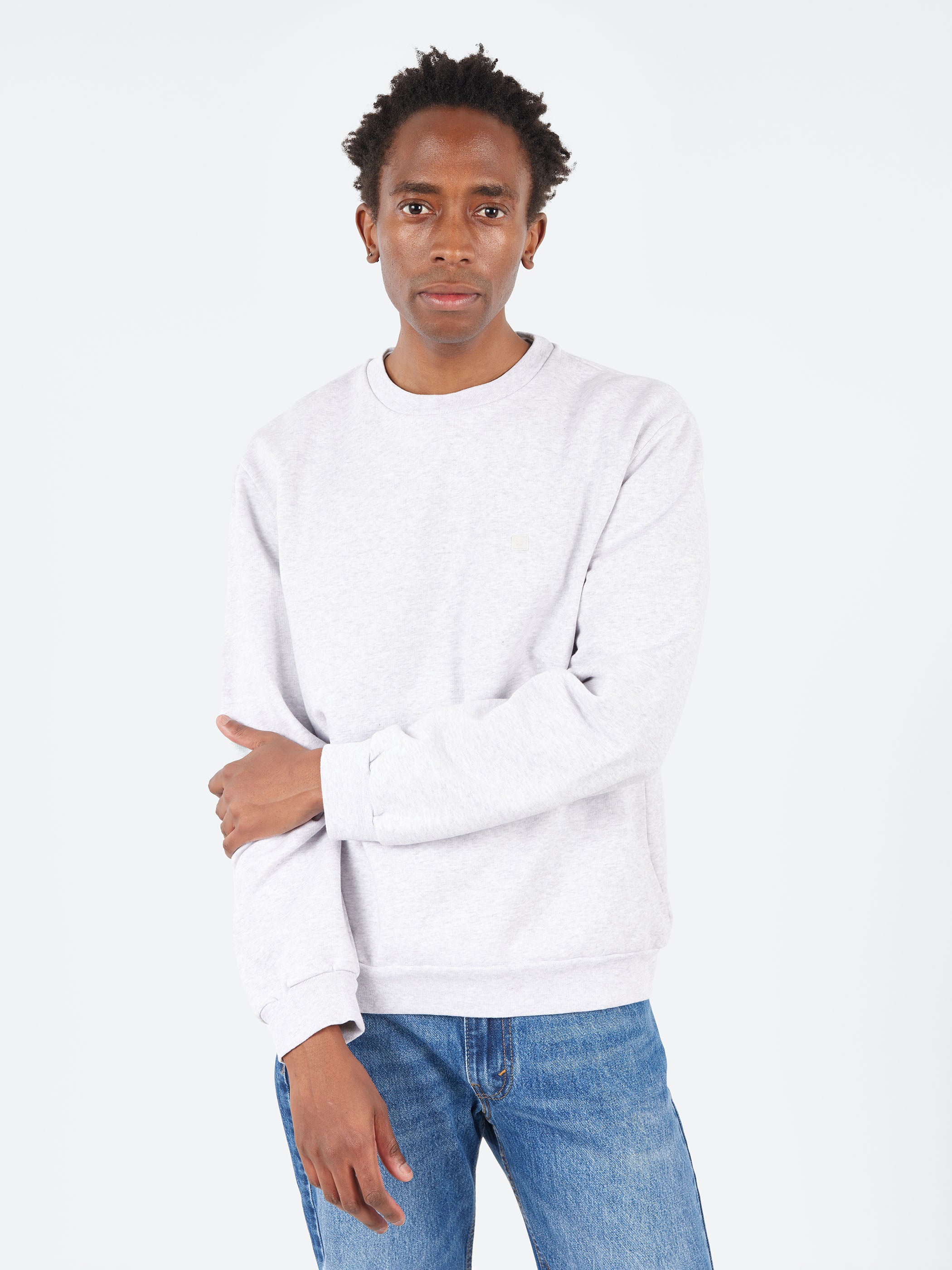 Crew Neck Fleece Sweater