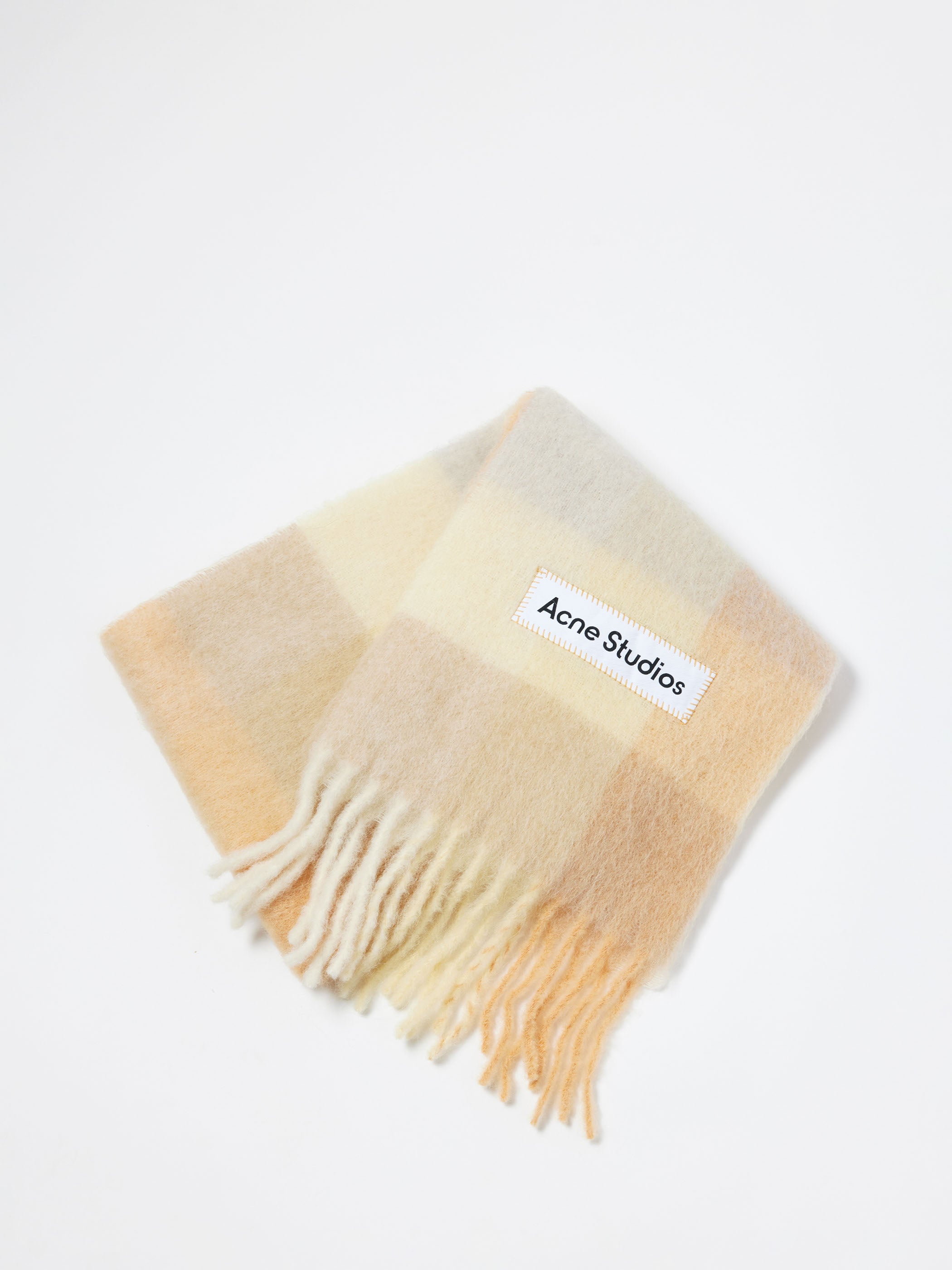 Mohair Checked Scarf