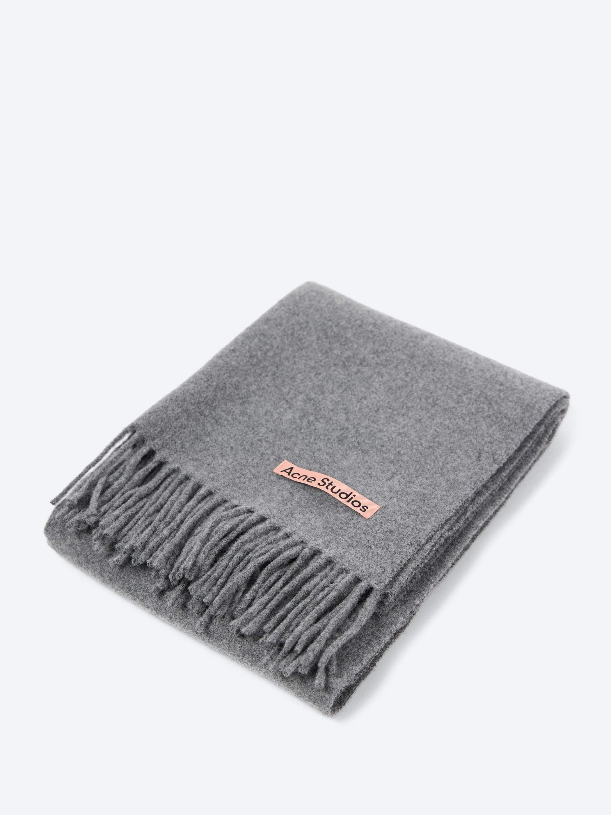 Fringe Wool Scarf - Narrow