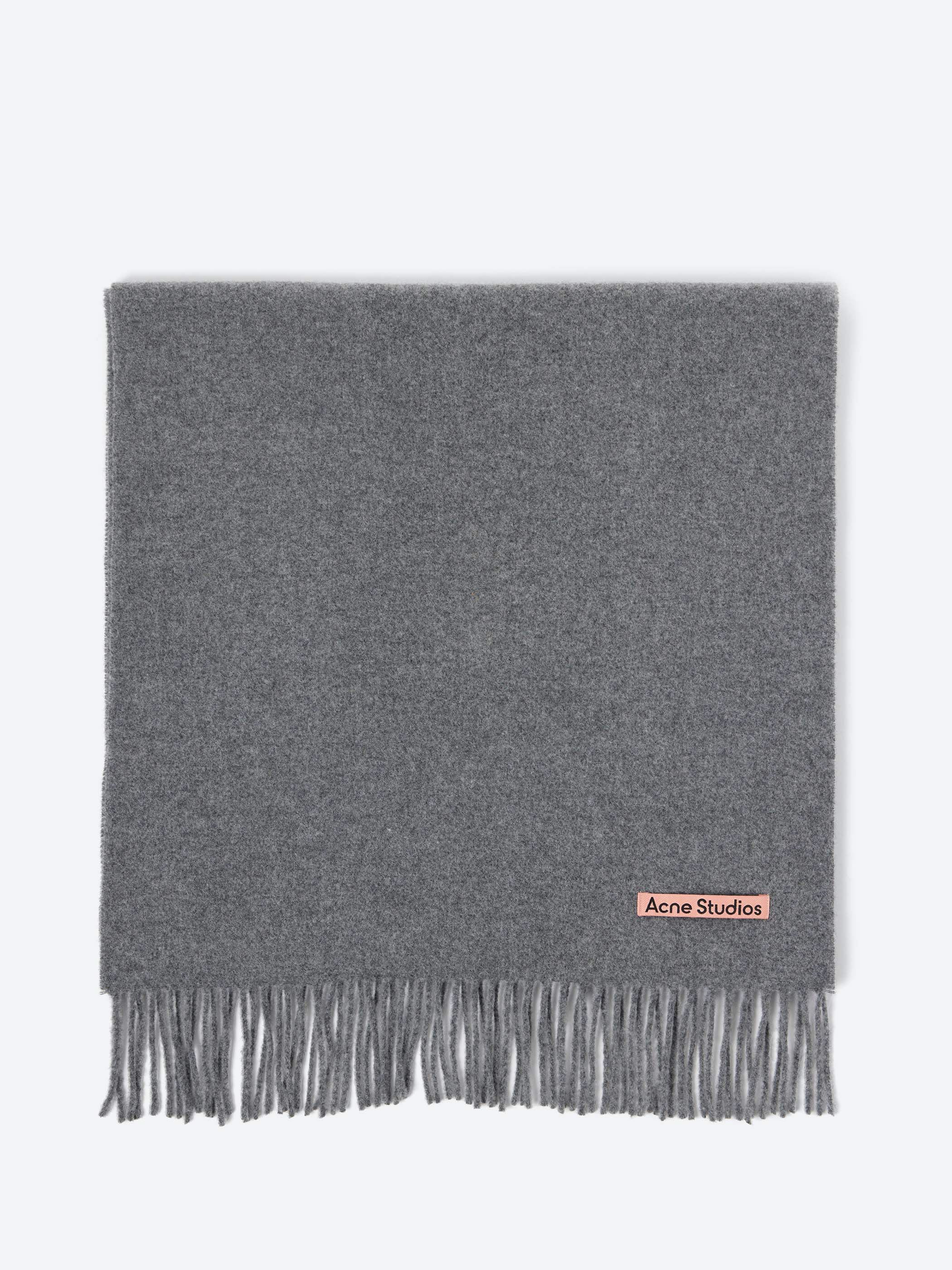 Fringe Wool Scarf - Narrow