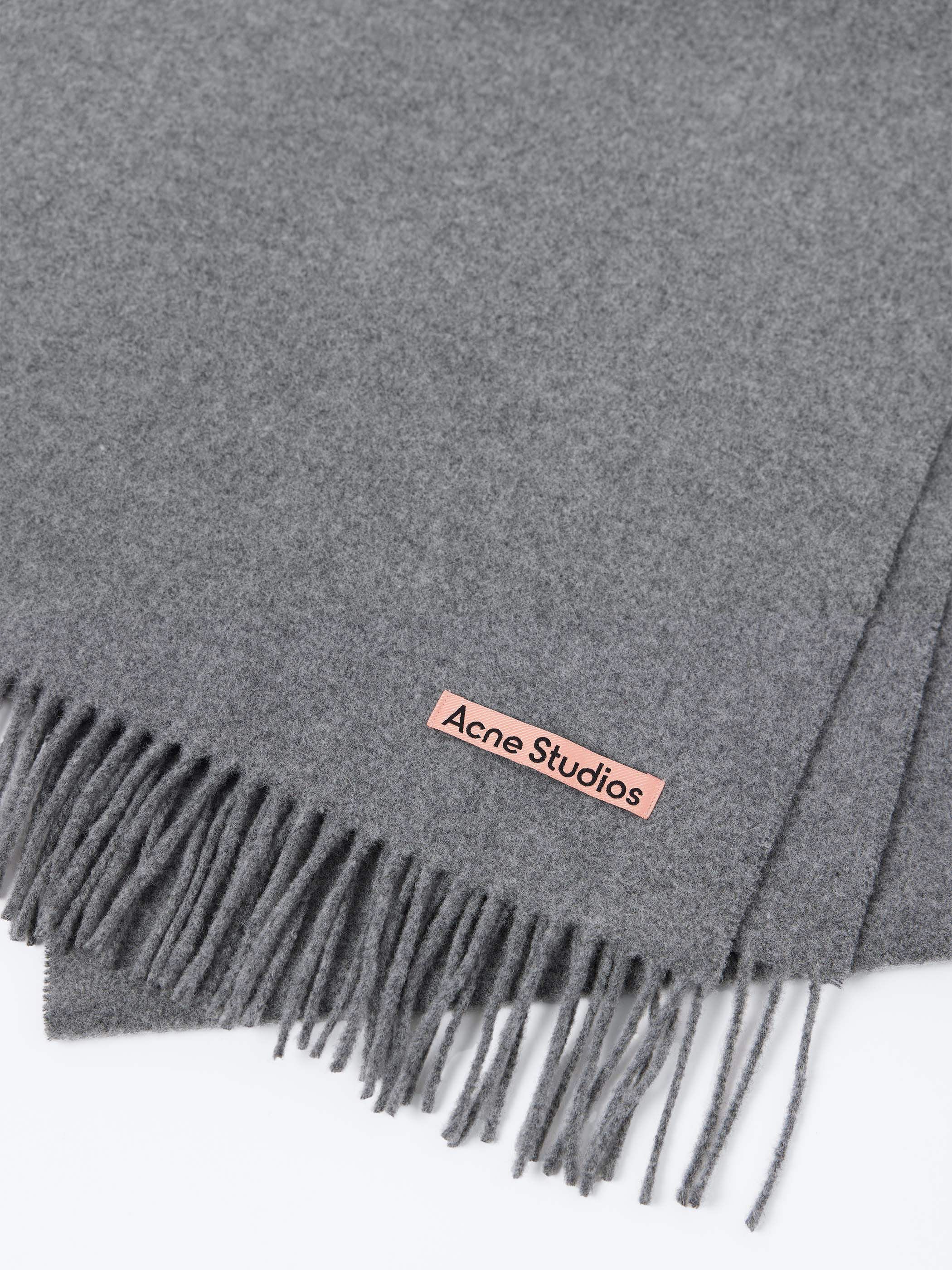 Fringe Wool Scarf - Narrow