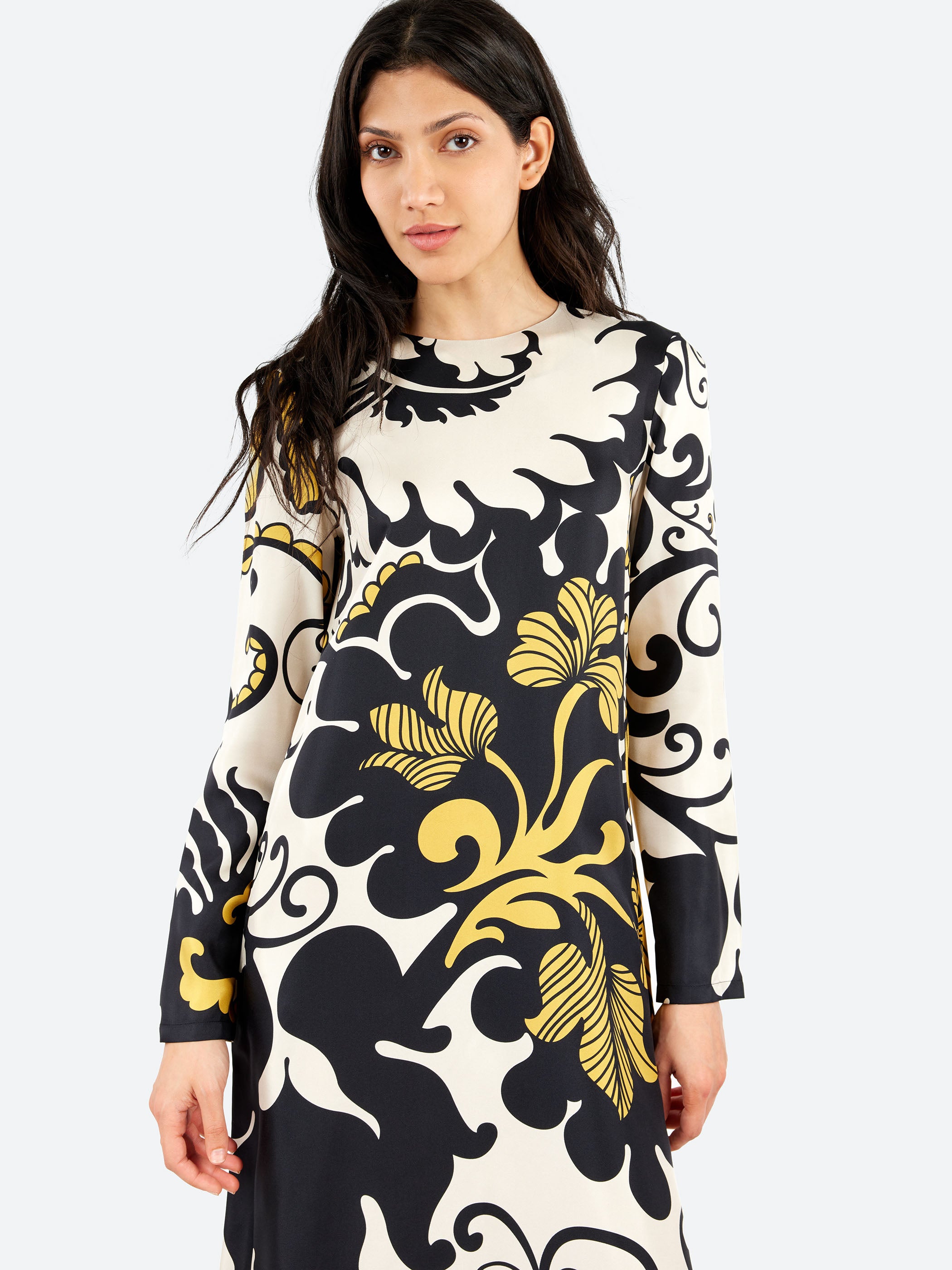 Long Sleeve Swing Dress