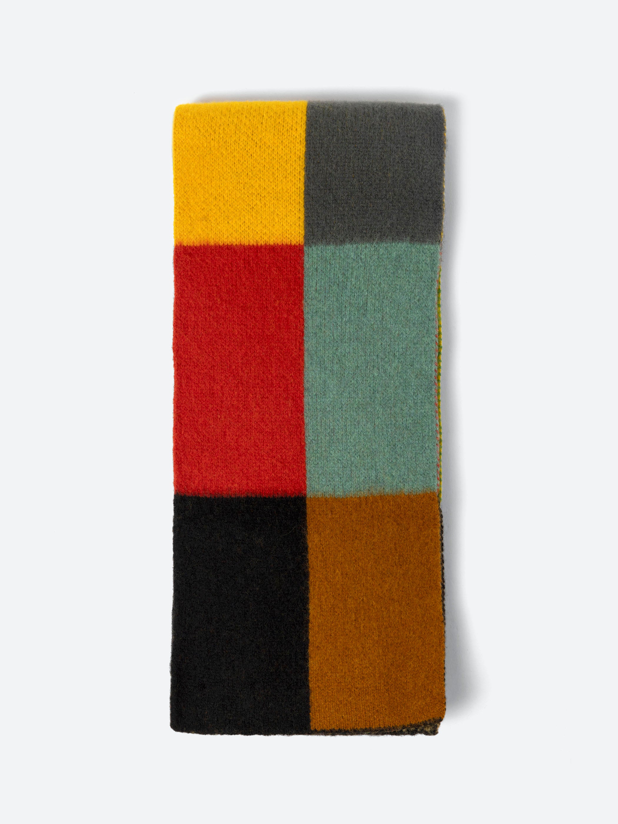 Multicolour Big Rectangles Scarf