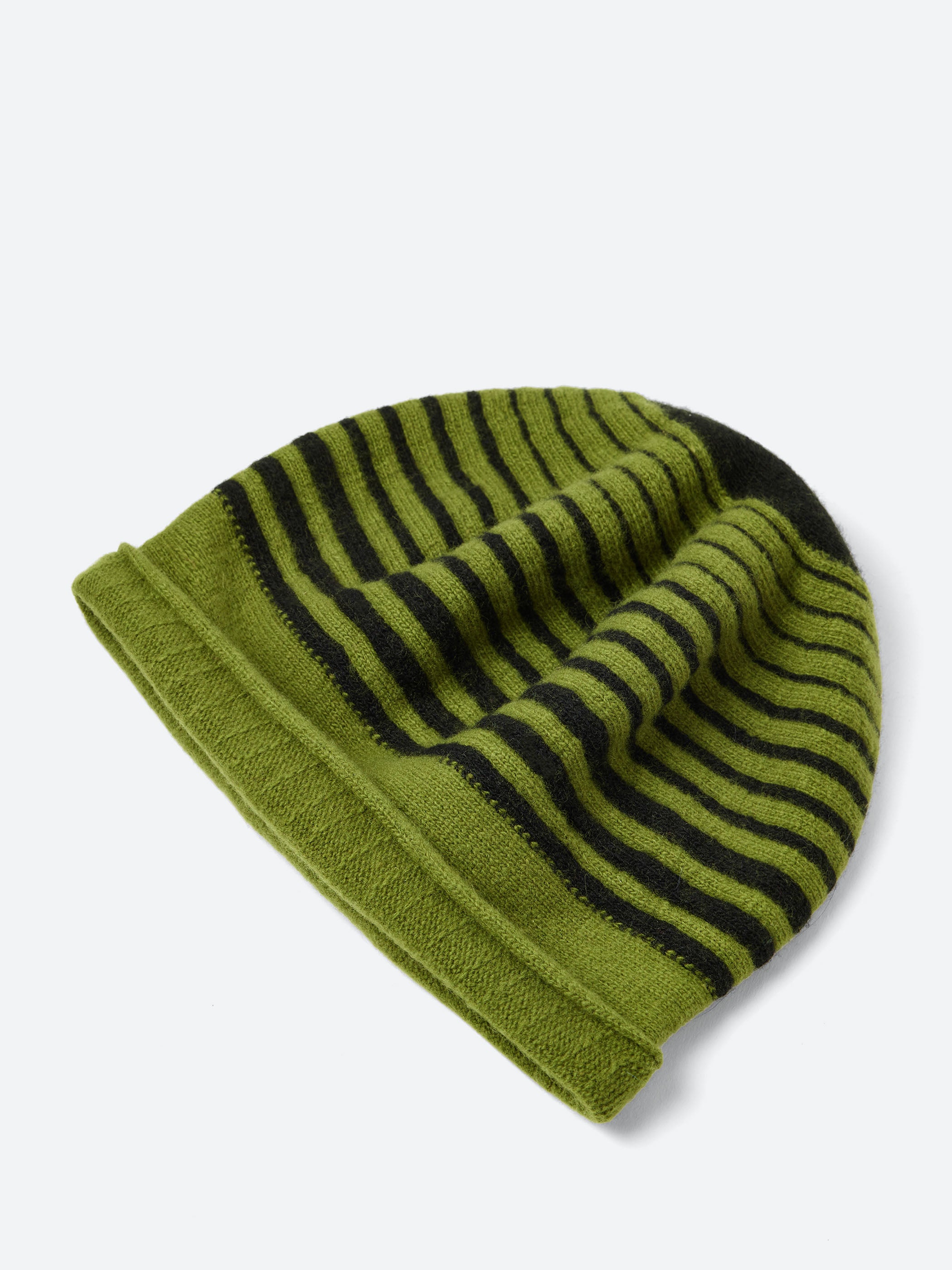 Ringed Roll Up Beret