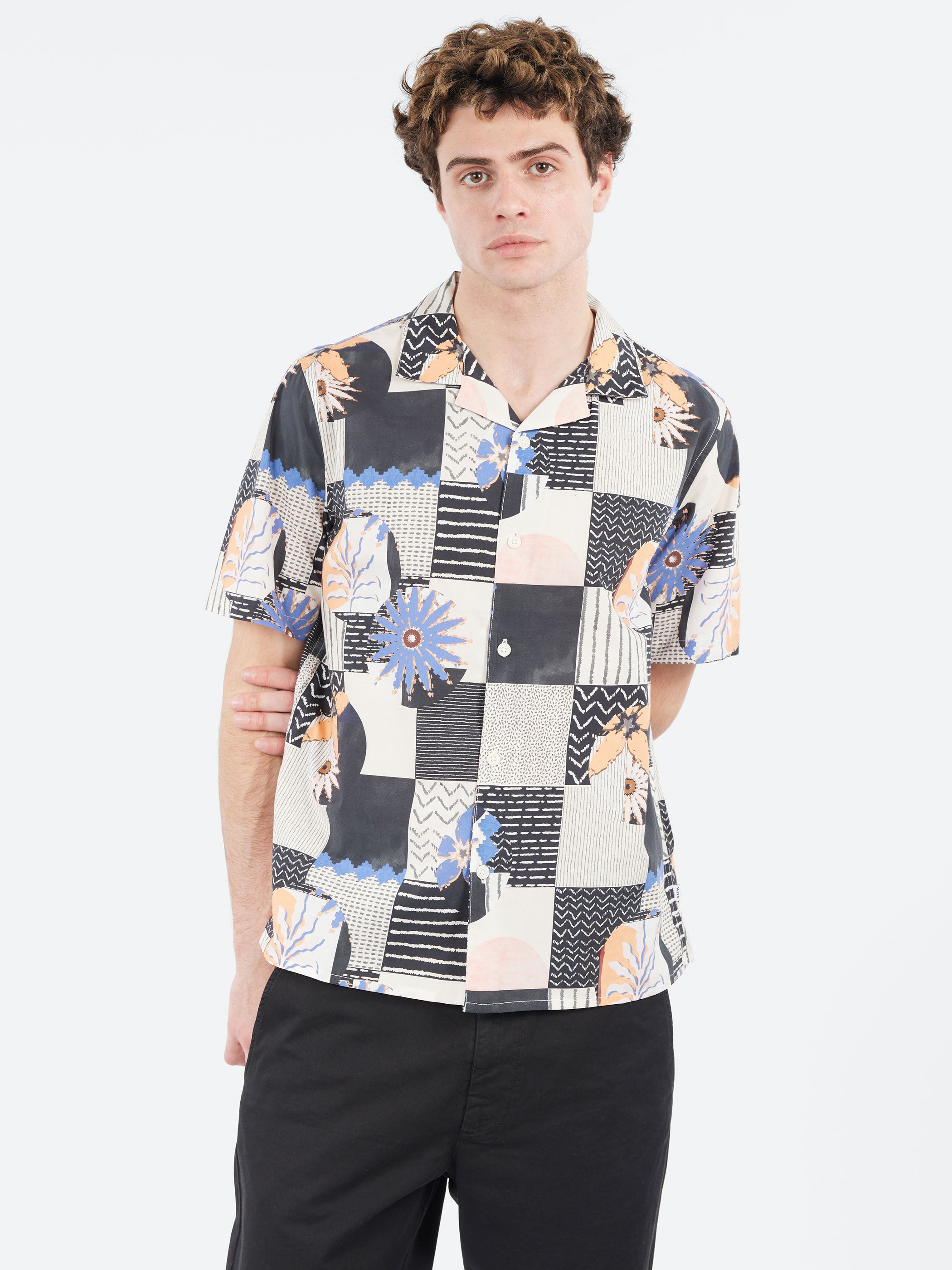 Didcot Grid Floral Short Sleeve Shirt