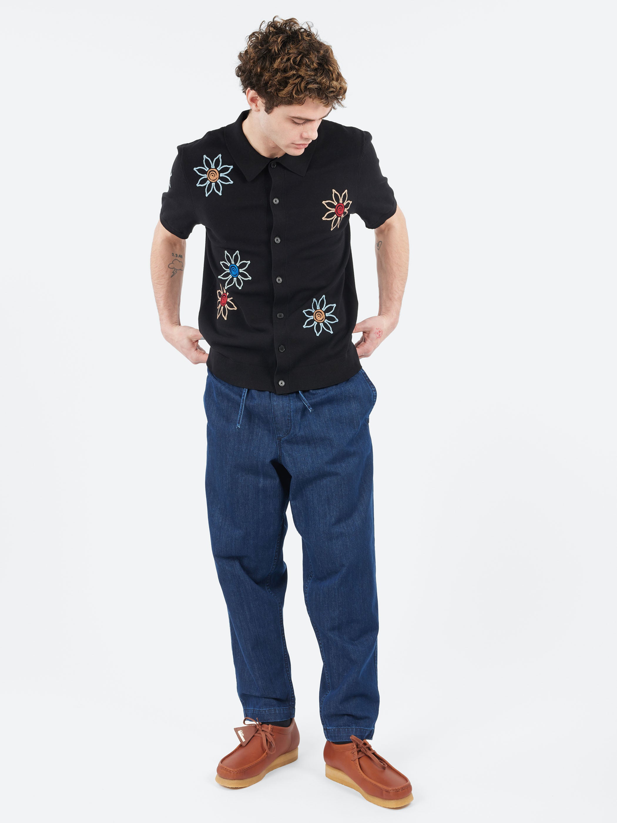 Tellaro Embroidered Knitted Cotton Polo