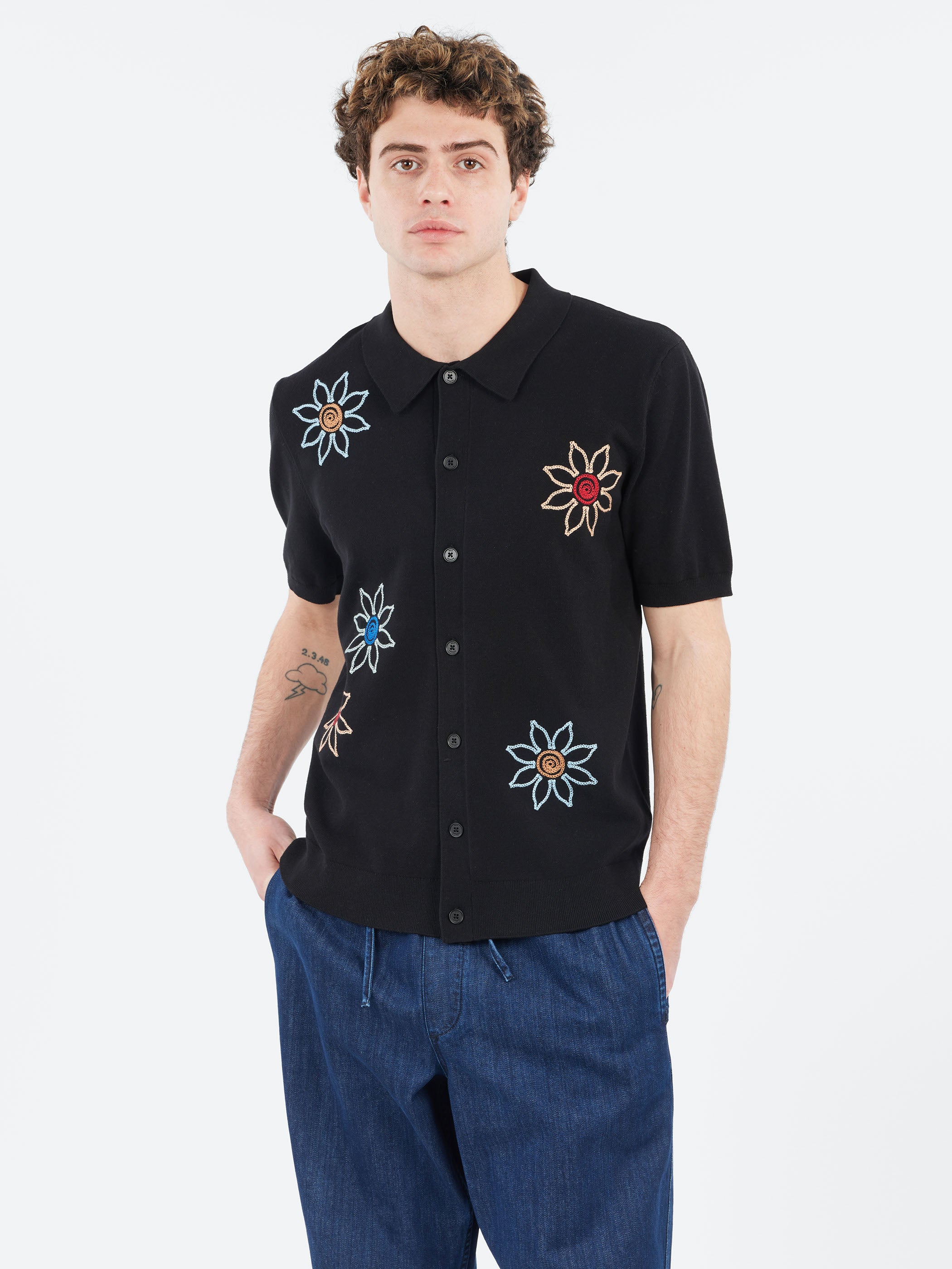 Tellaro Embroidered Knitted Cotton Polo