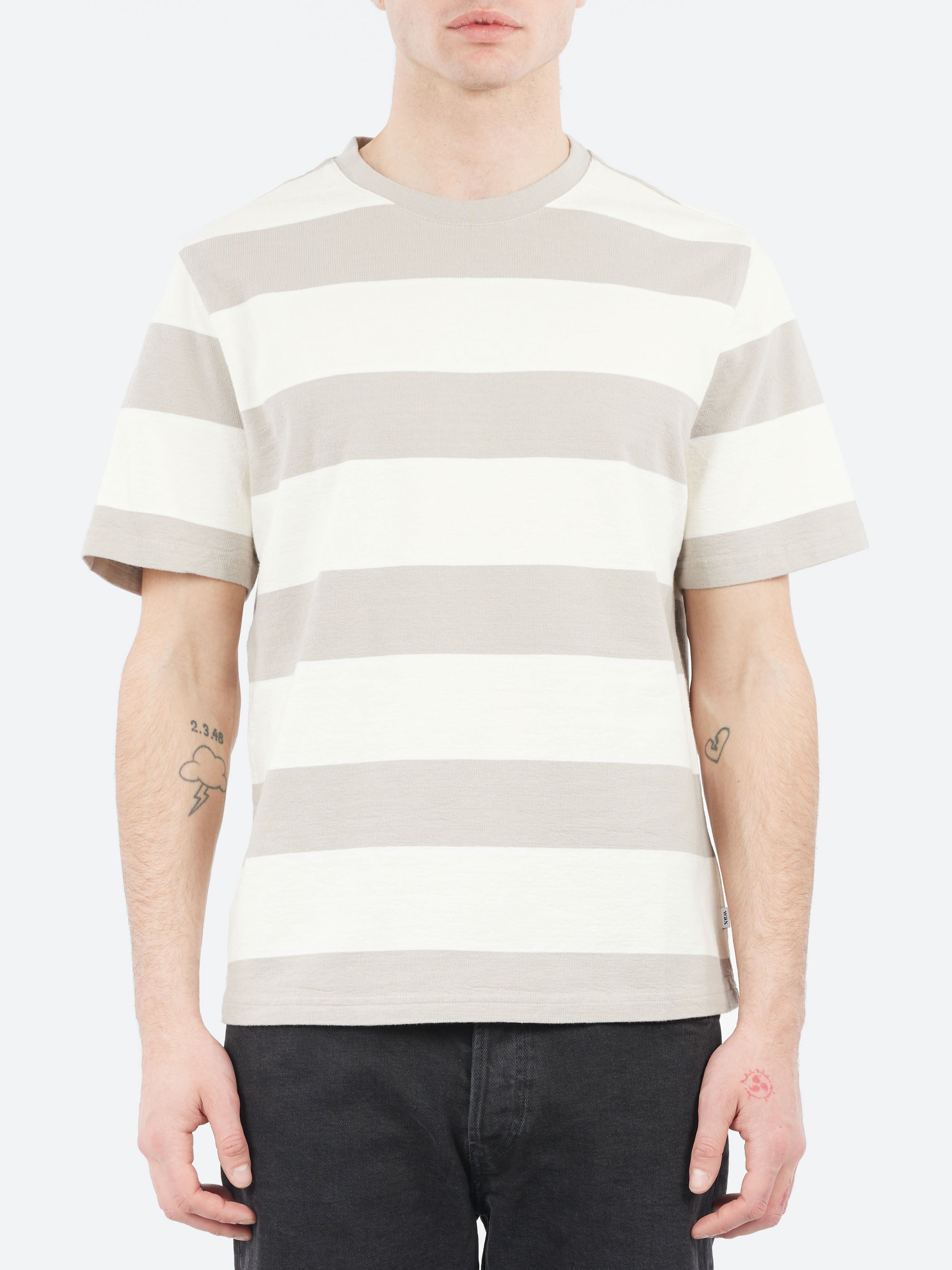 Dean Stripe Textured T-Shirt