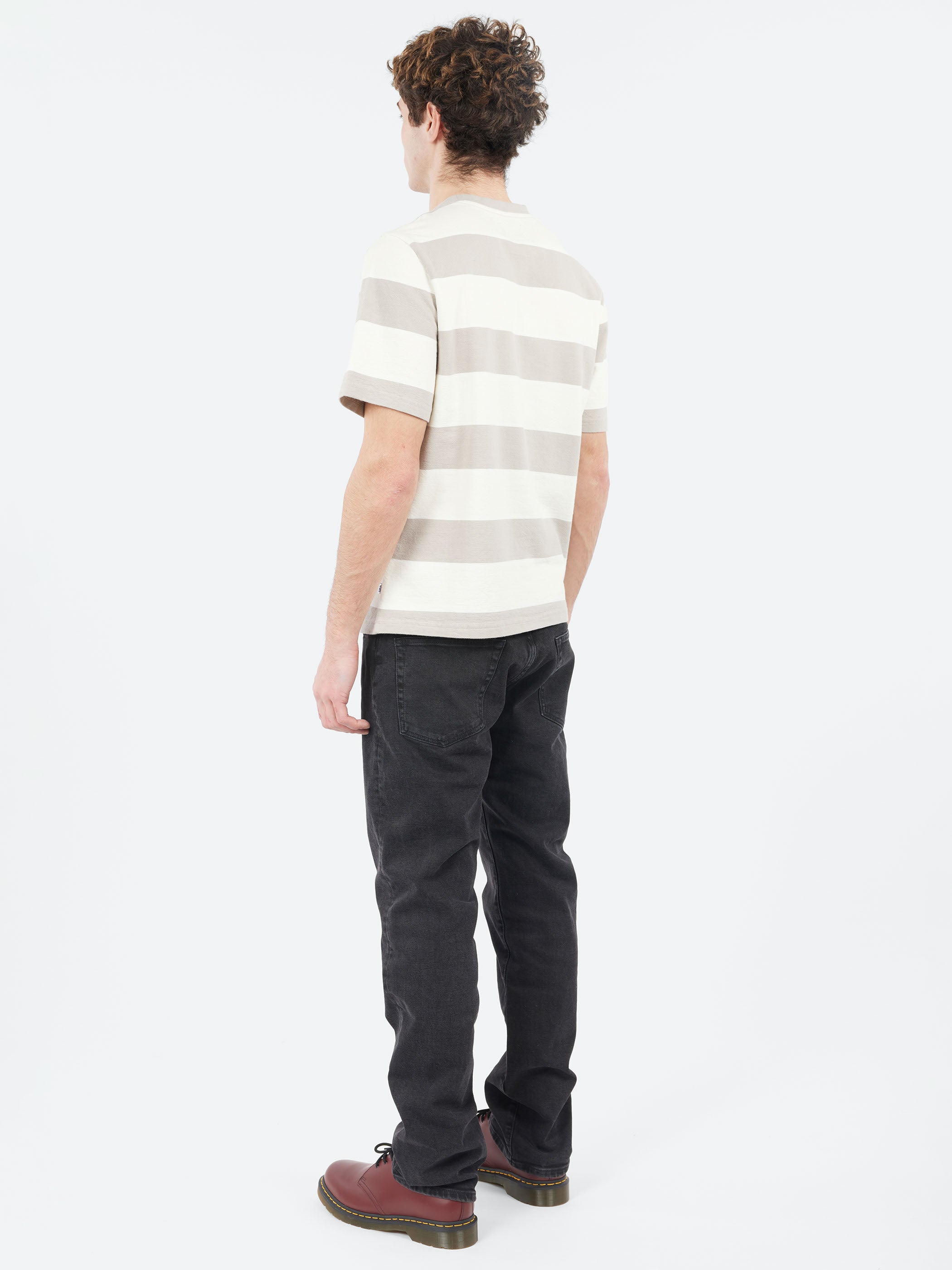 Dean Stripe Textured T-Shirt