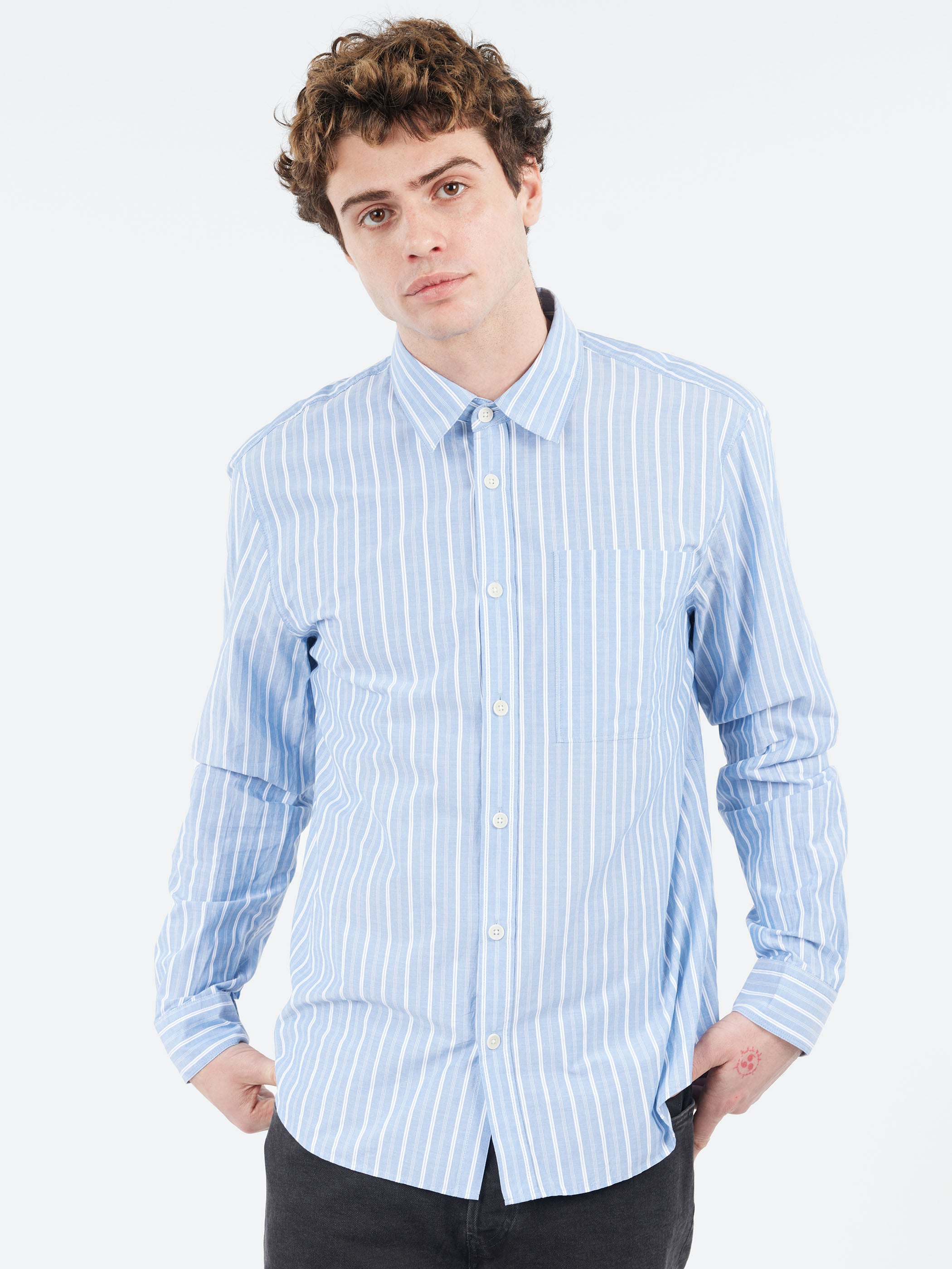 Rove Striped Cotton Poplin Shirt