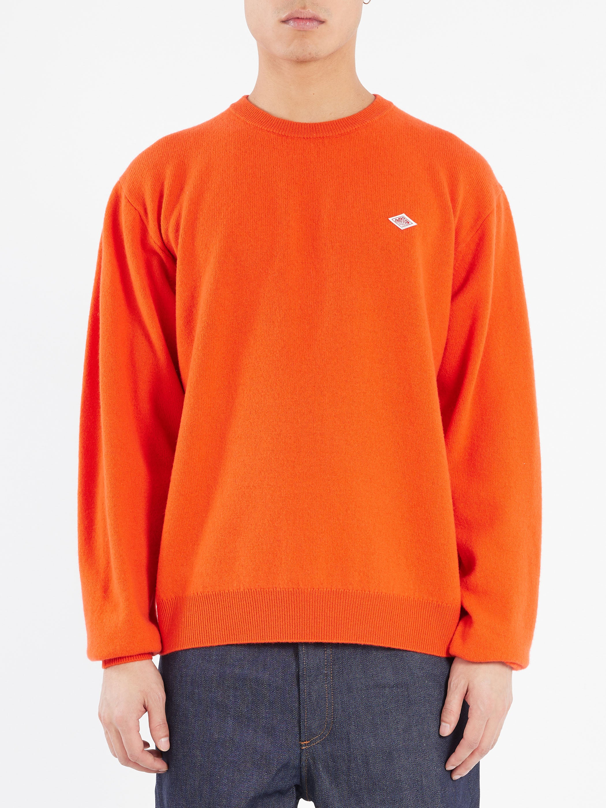 Lambswool Crew Neck Knit Pullover