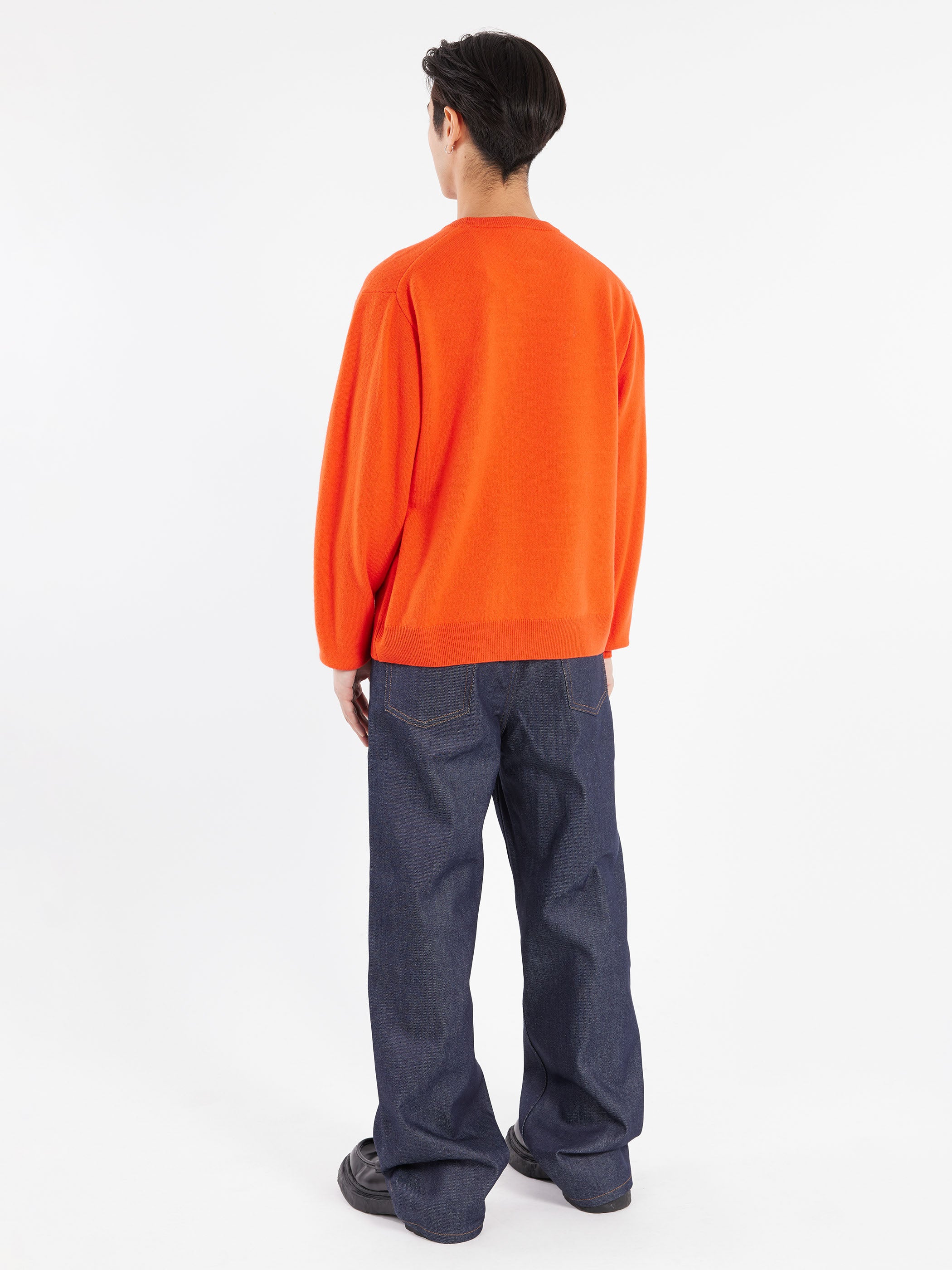 Lambswool Crew Neck Knit Pullover