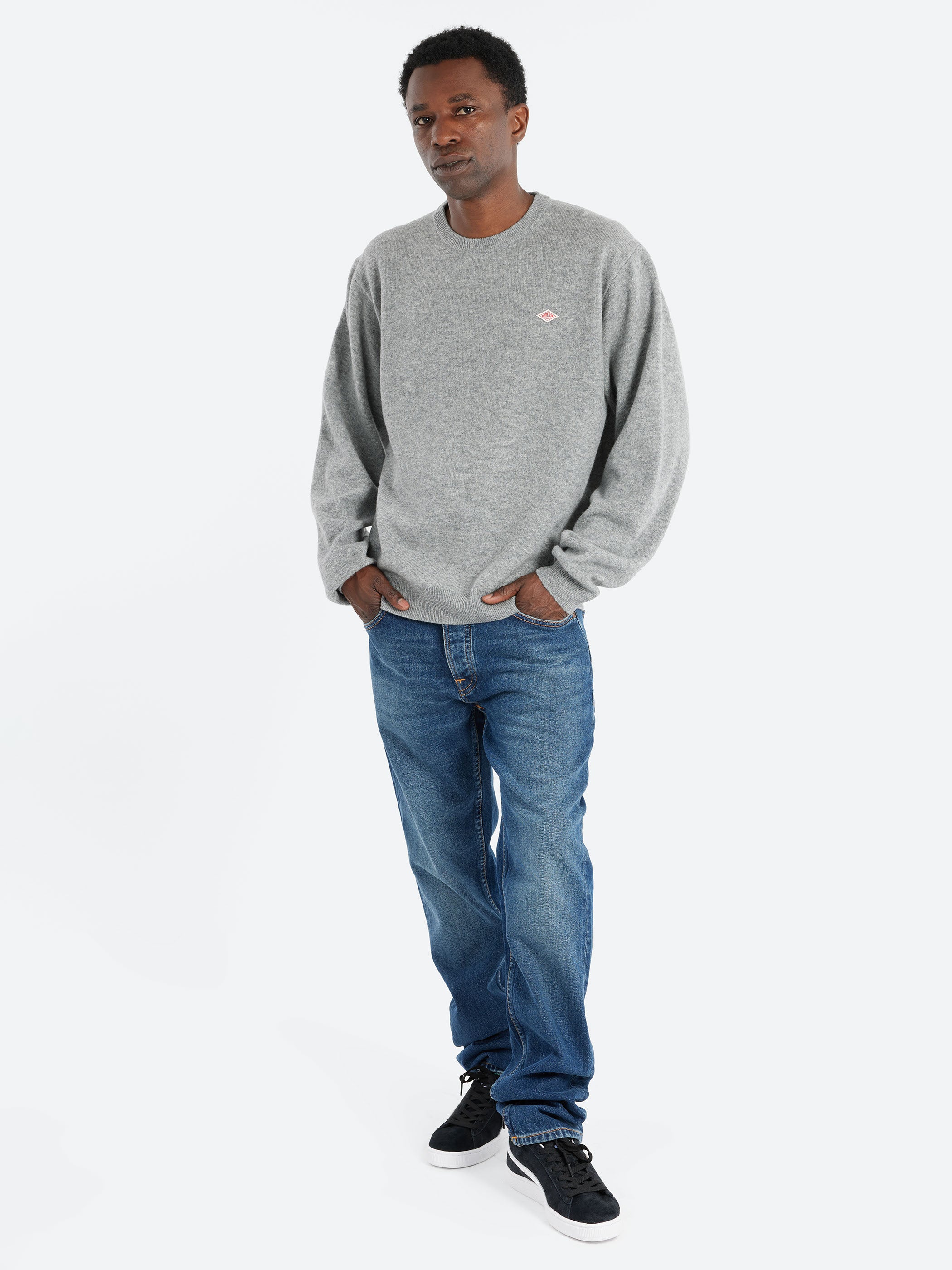 Lambswool Crew Neck Knit Pullover