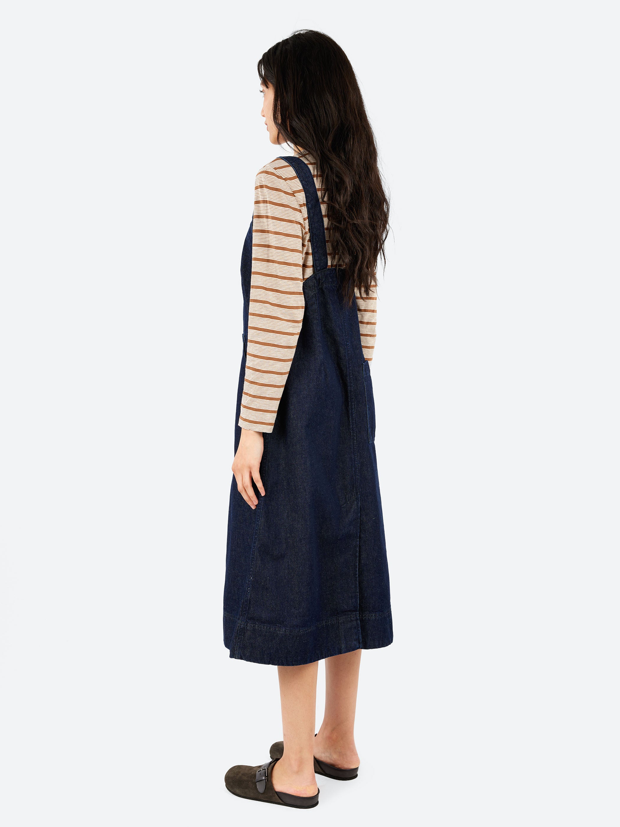 Patch Pocket Denim Dungaree Dress