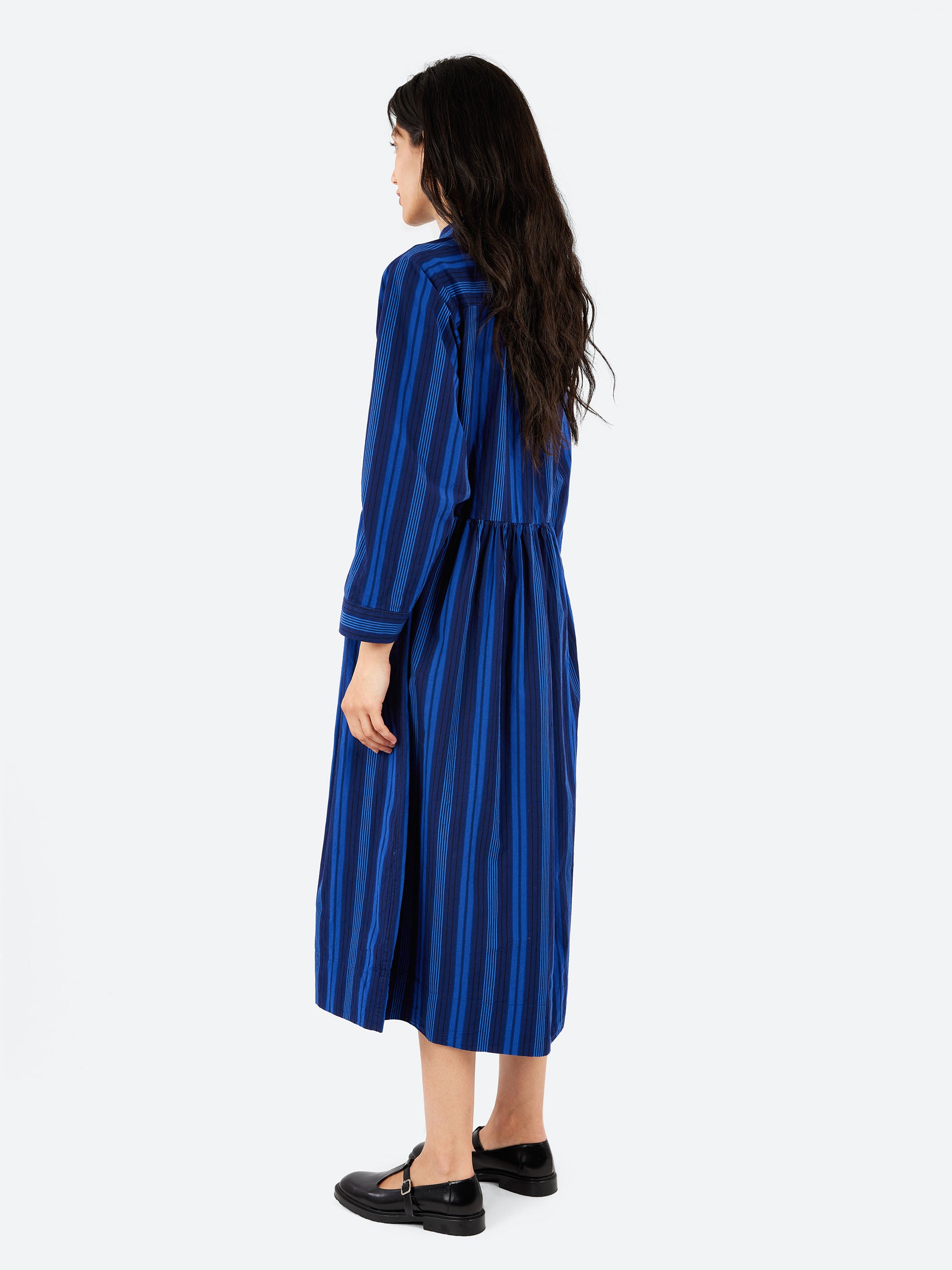 Stripe Poplin Shirt Dress