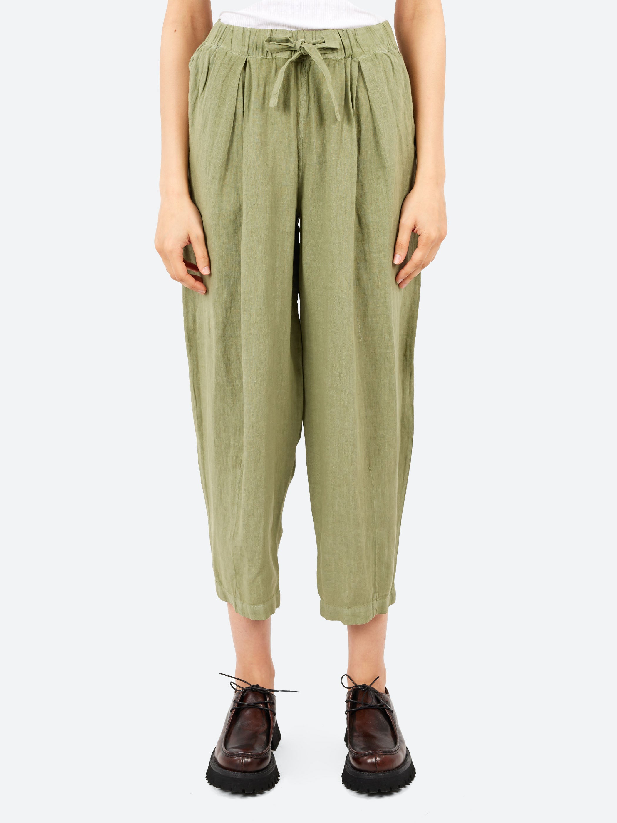 Minako Garment Dyed Linen Trousers