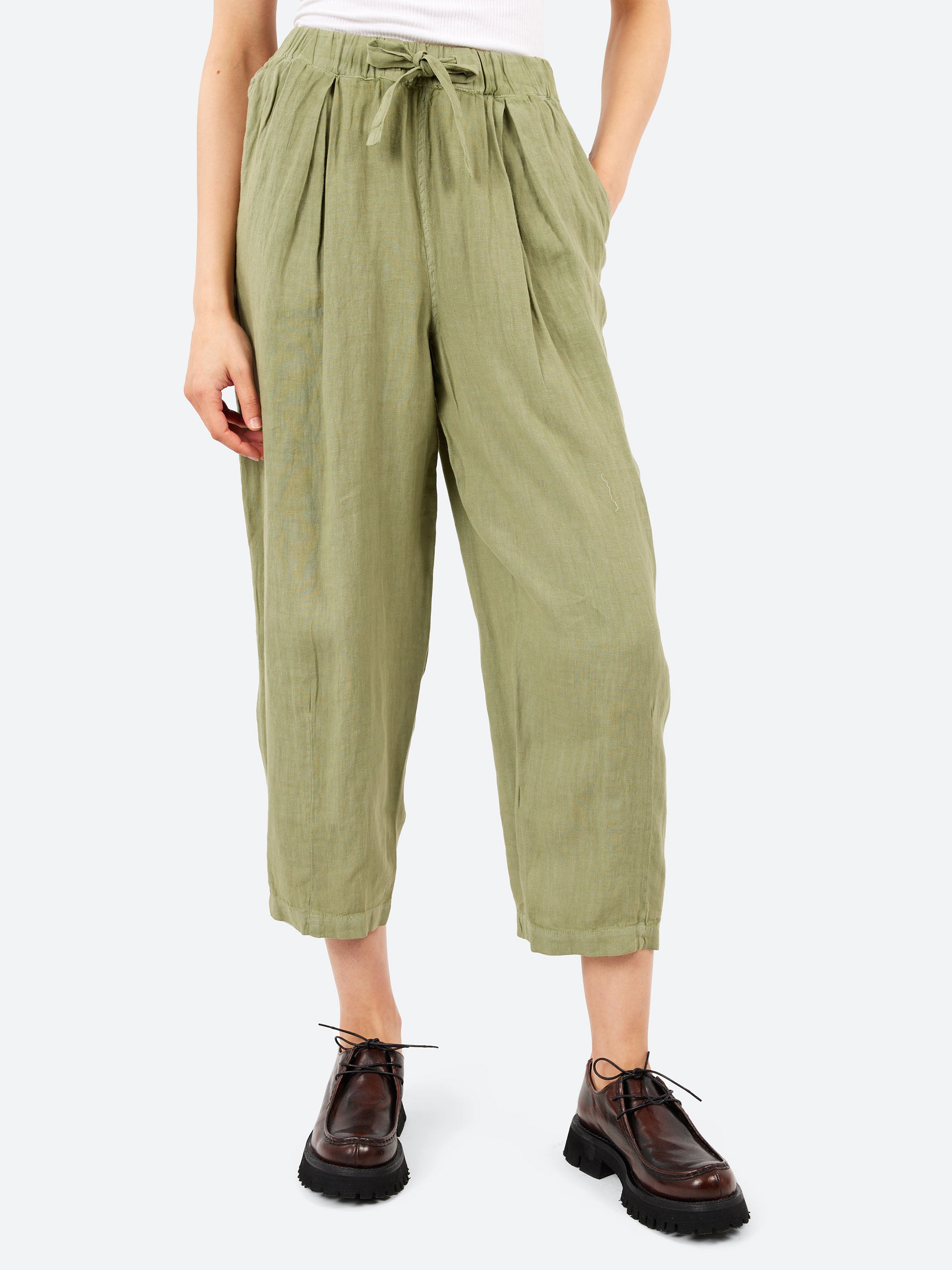 Minako Garment Dyed Linen Trousers