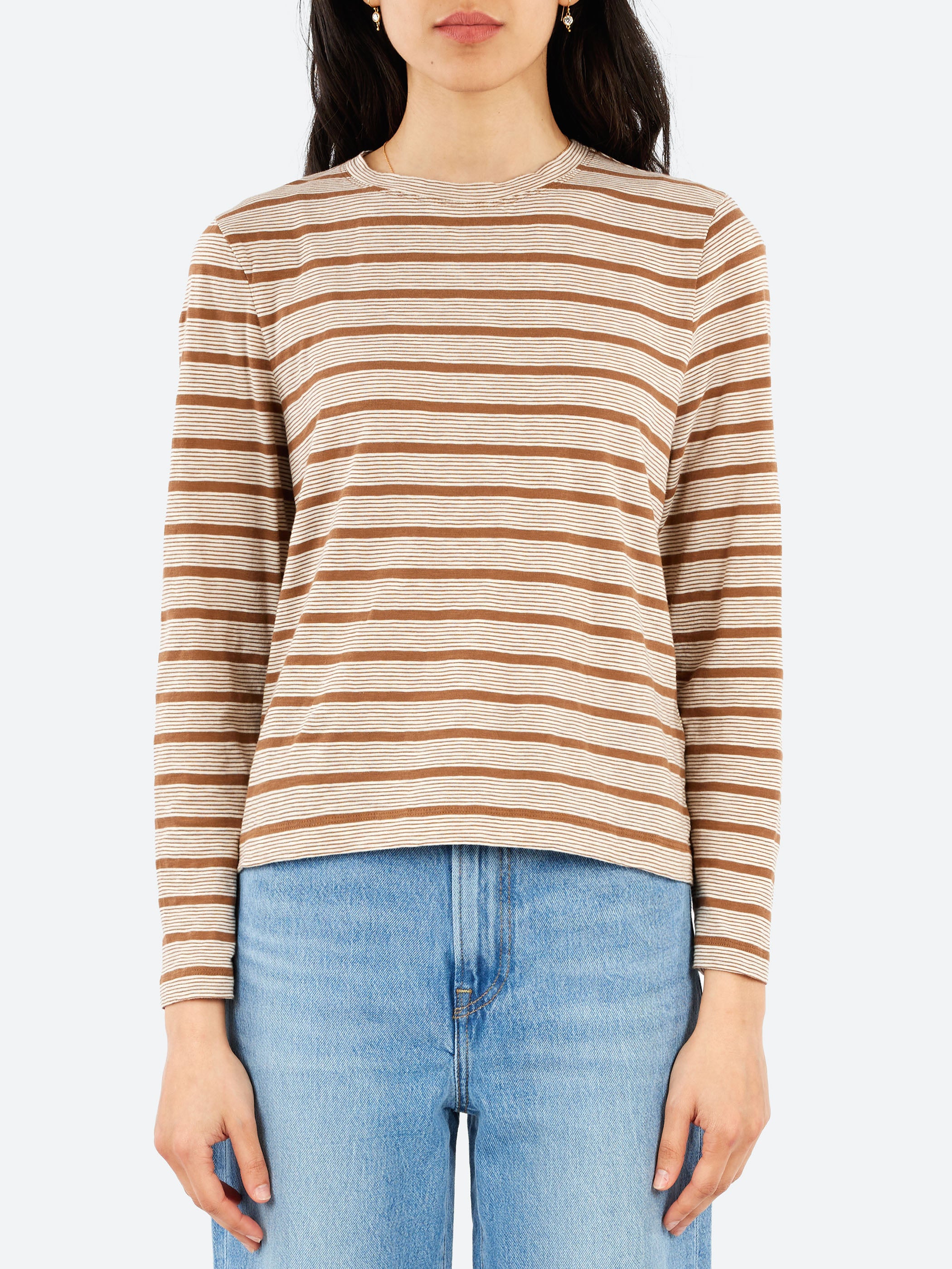 Stripe Crew Neck Tee